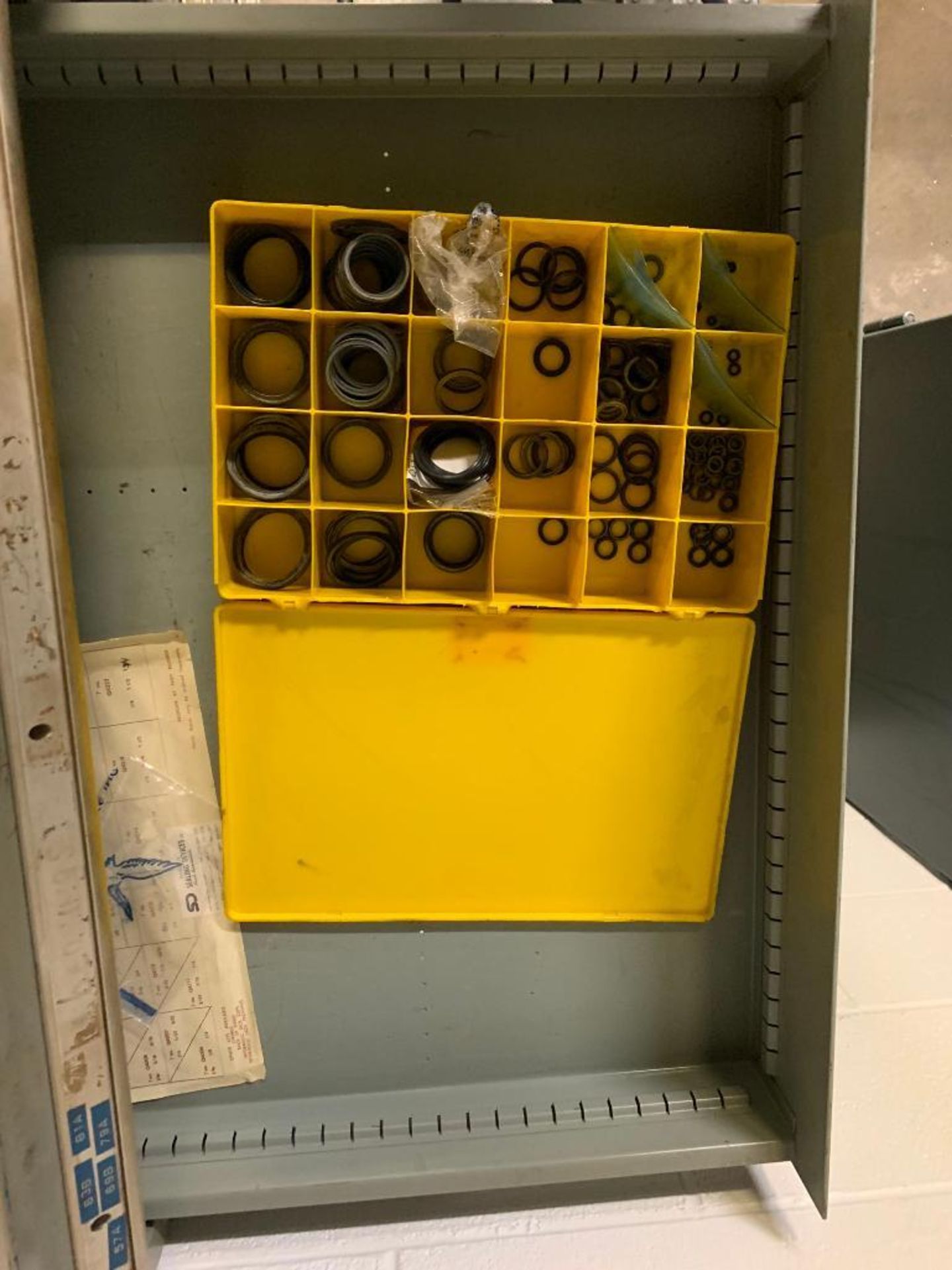 9 Drawer Cabinet with Number & Letter Stamps, Gauges - Image 4 of 7