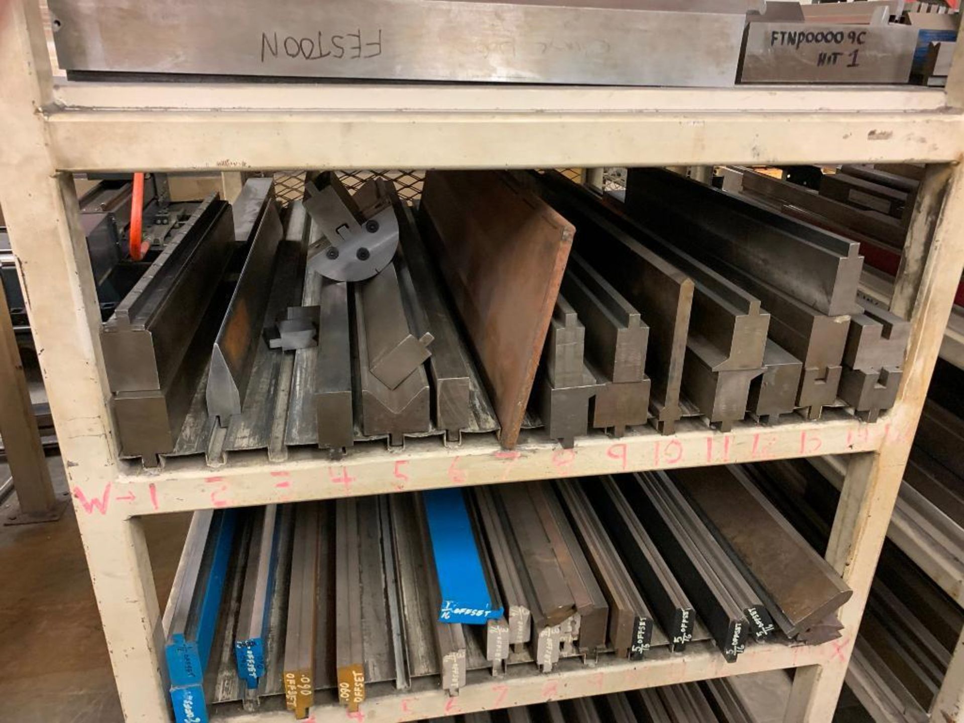 Die Rack with Assorted Press Brake Dies - Image 4 of 5