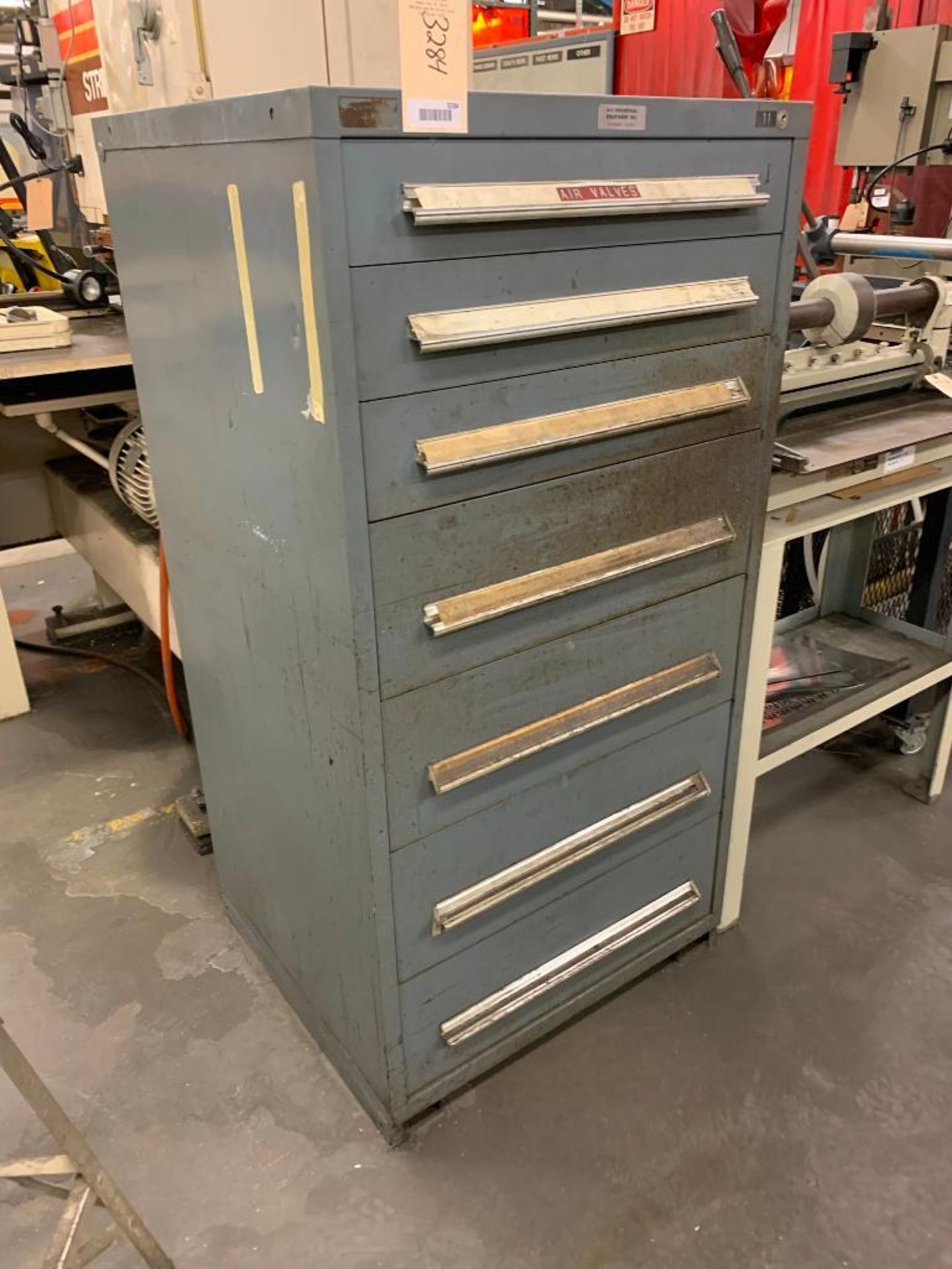 Vidmar 7 Drawer Cabinet with Punch Press Tooling