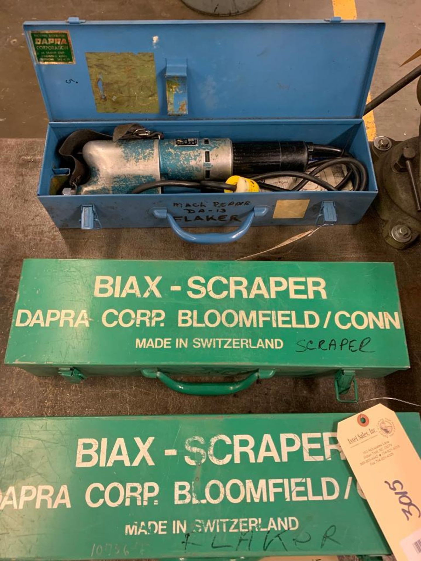 (1) Dapra Corp. Type 7ELM Biax Scraper & (1) Dapra Corp. Type 8ELM Biax Scraper