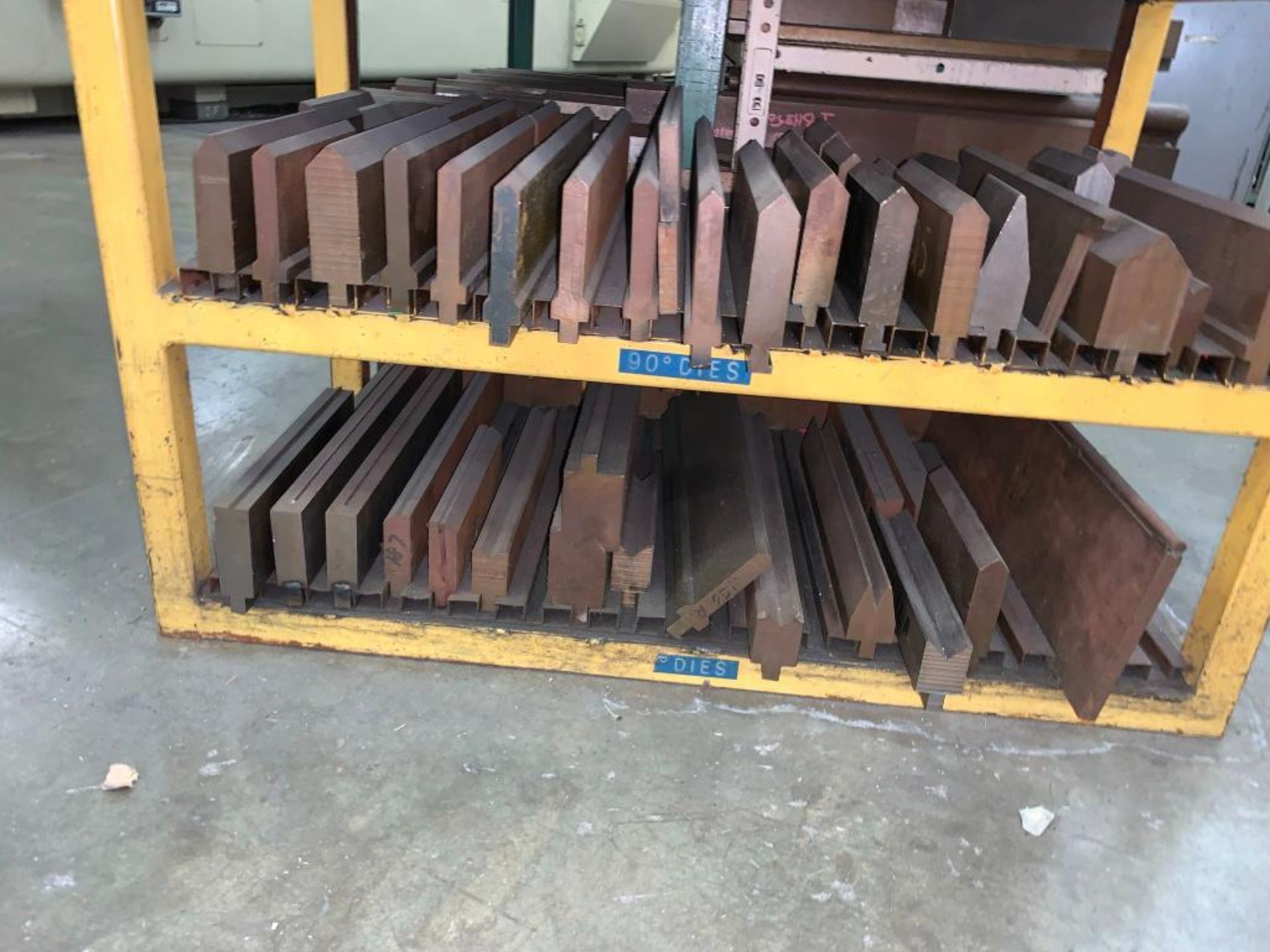 Die Rack with Assorted Press Brake Dies - Image 6 of 6