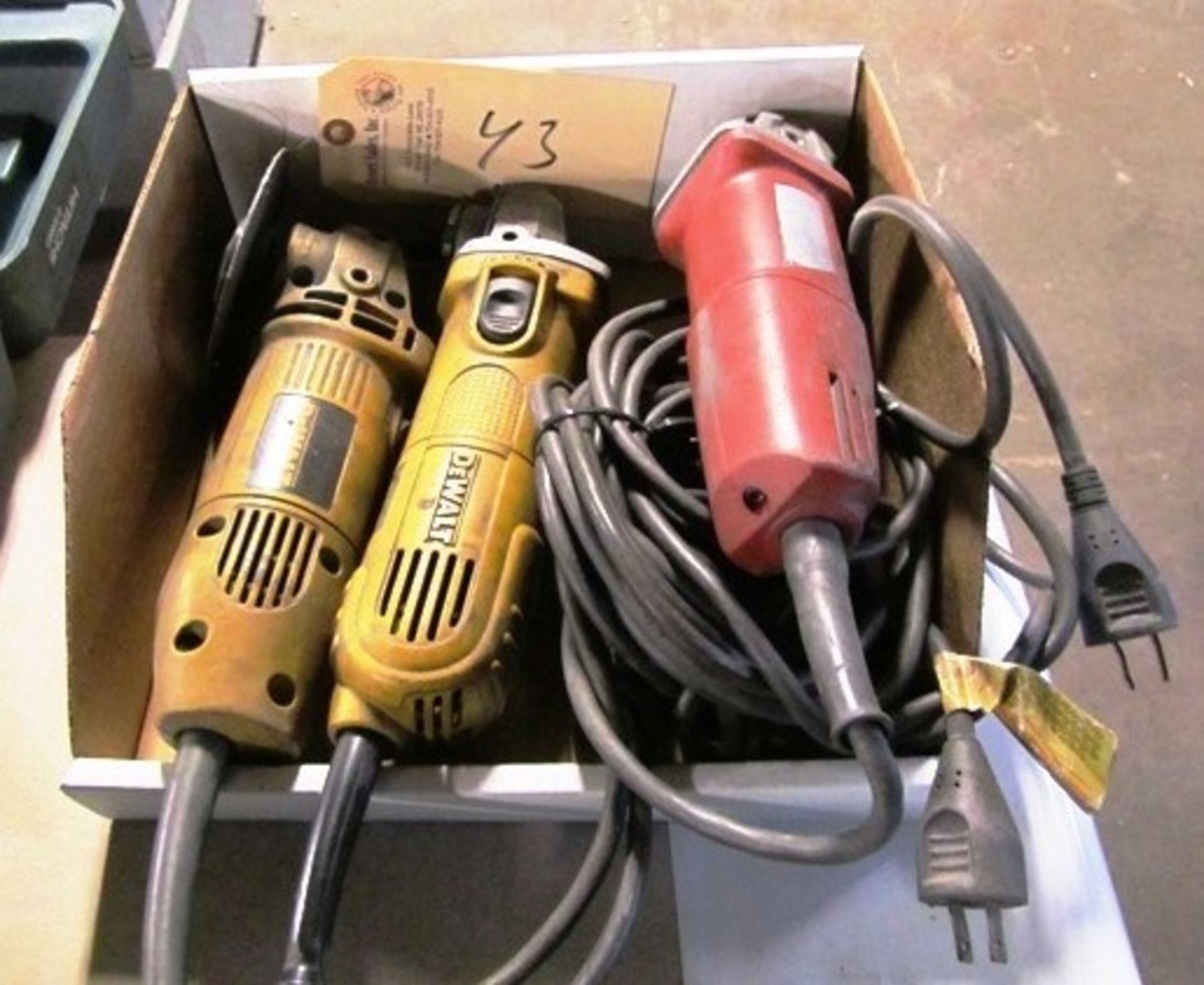 (3) Electric Hand Grinders