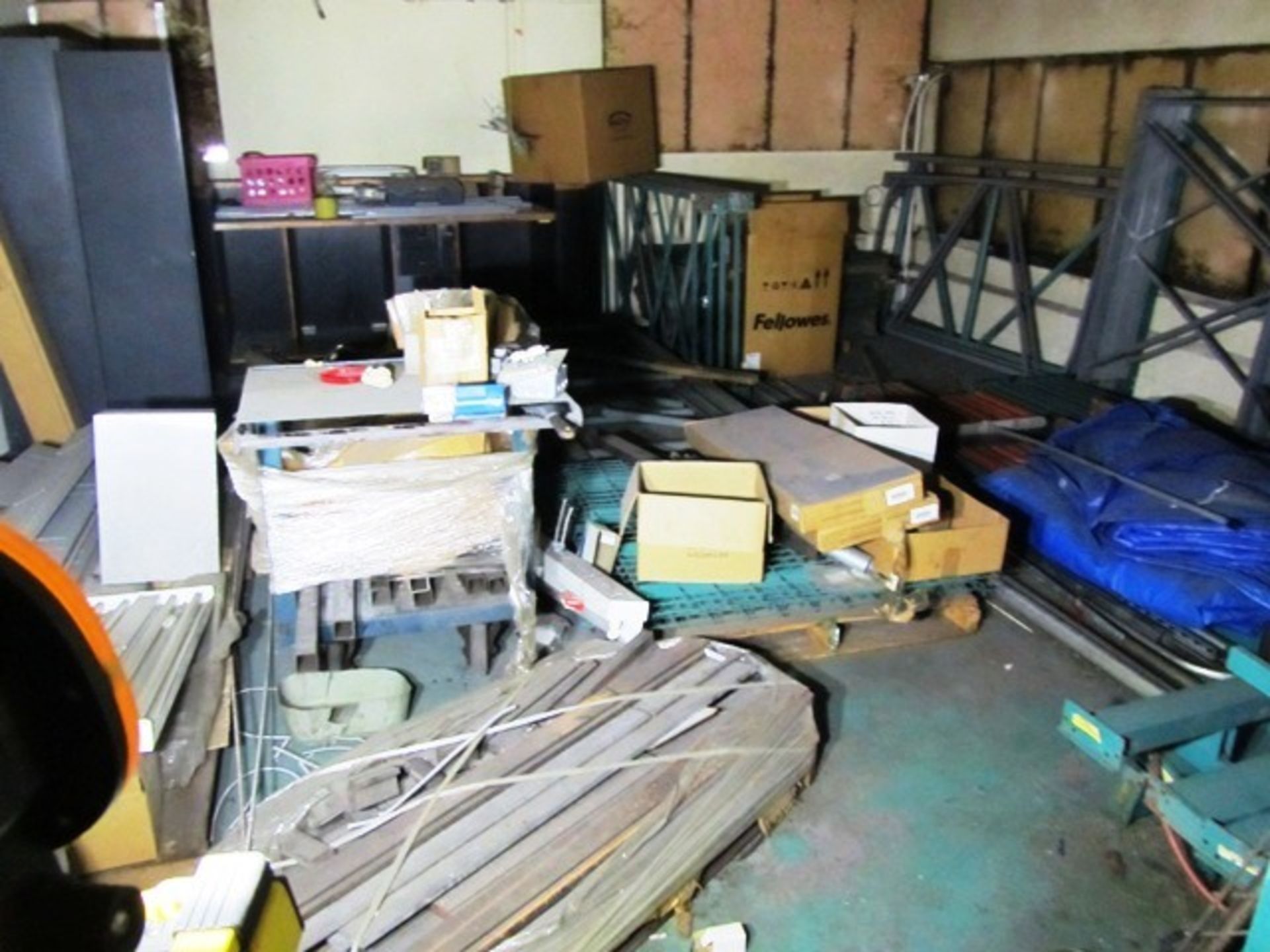 Contents of Room consisting of Bus Bar & Electrical, Press Brake Dies & Pallet Racking