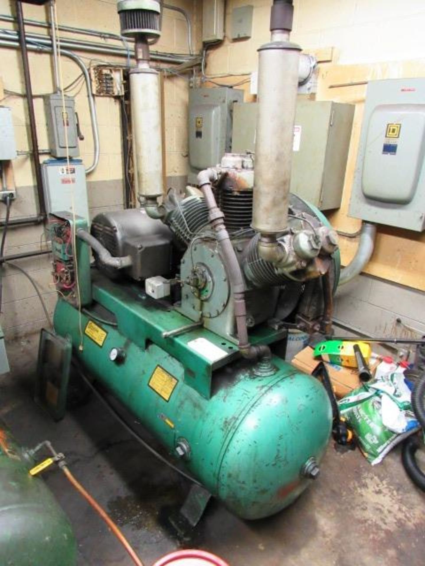 Westinghouse 25HP Horizontal Reciprocating Air Compressor