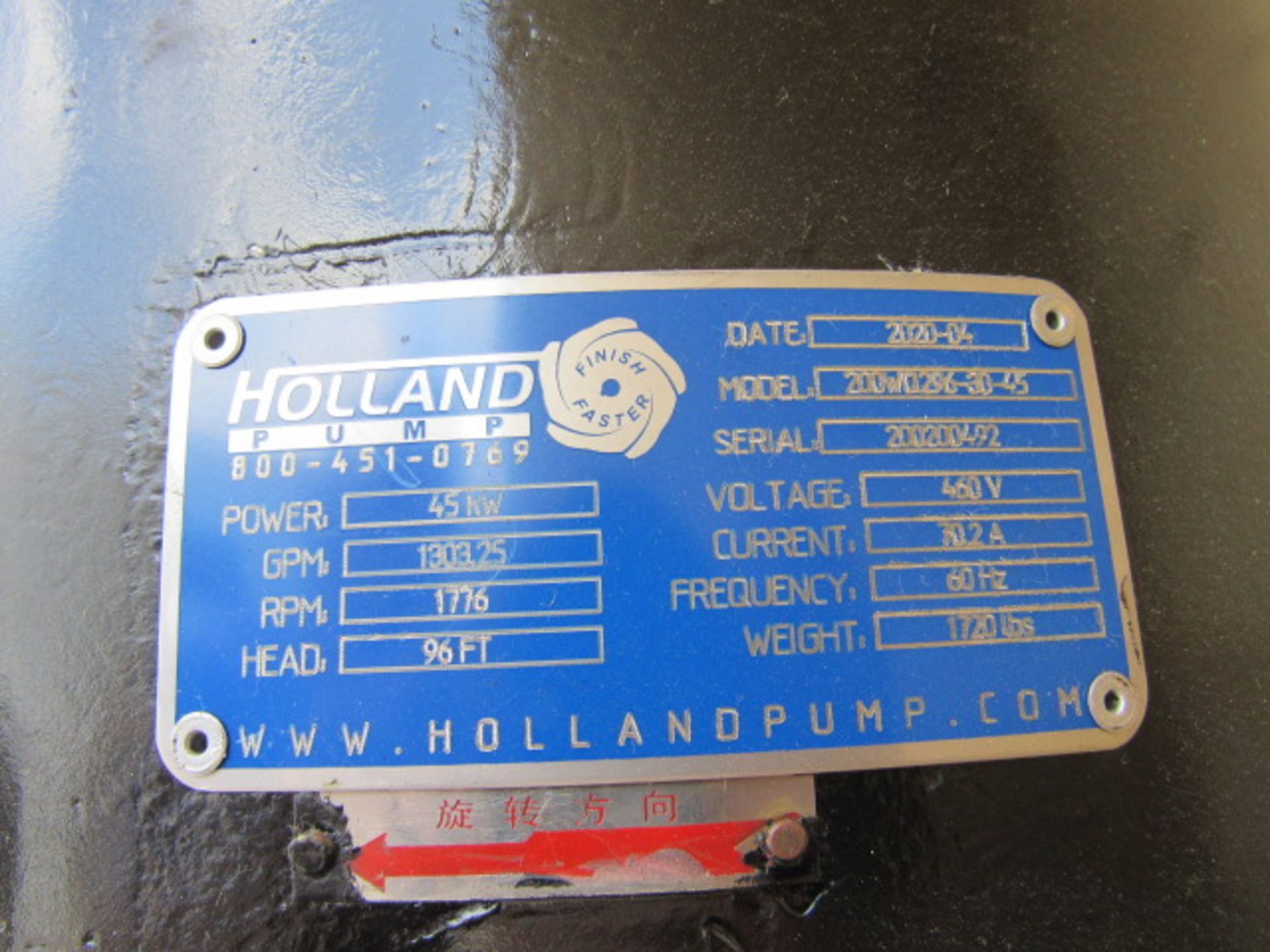 Holland 60 HP Diesel Submersible Pump - Image 6 of 7