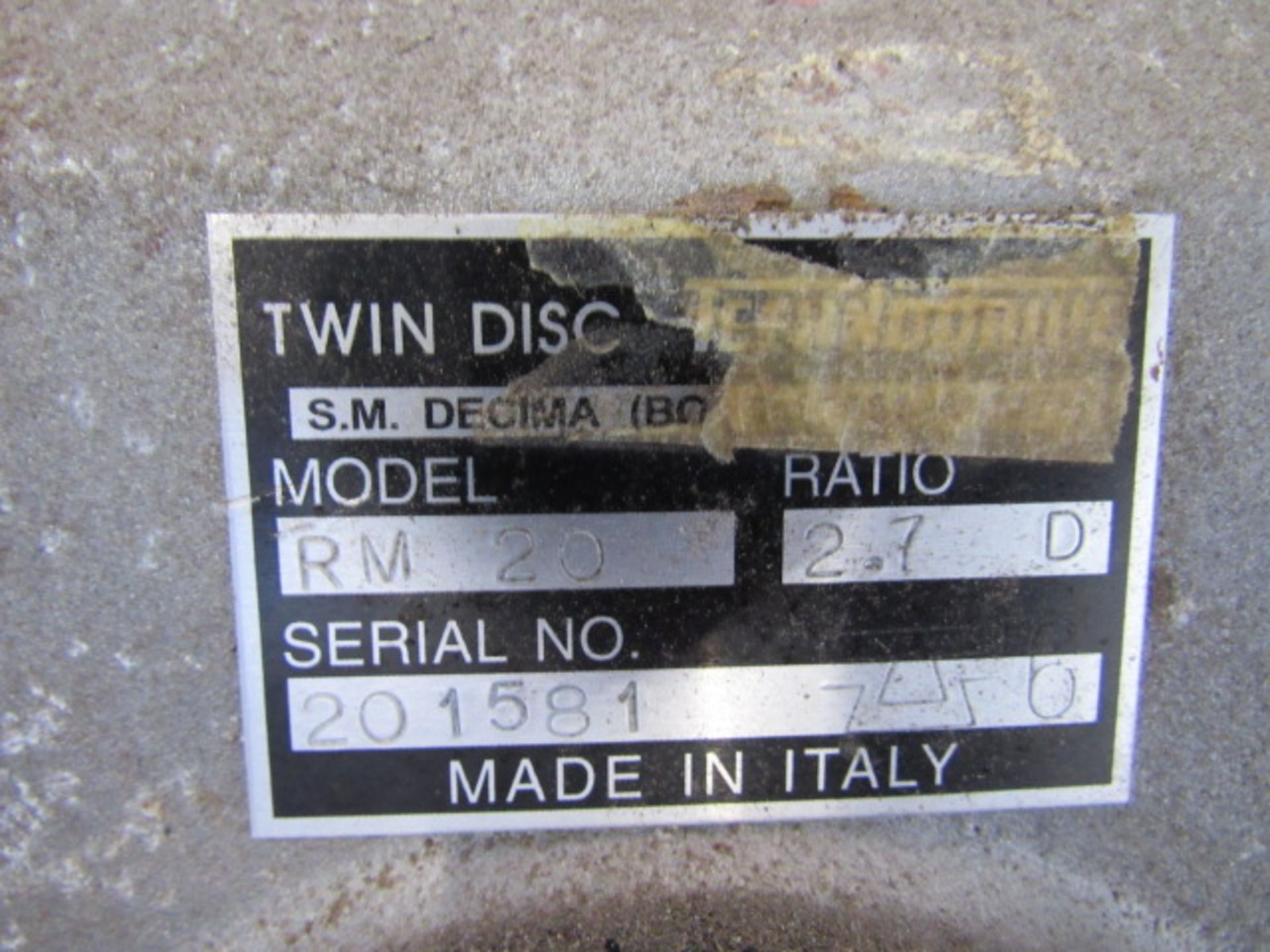 Technodrive Twin Disc RM20 Reduction Gear Boxes - Image 2 of 3