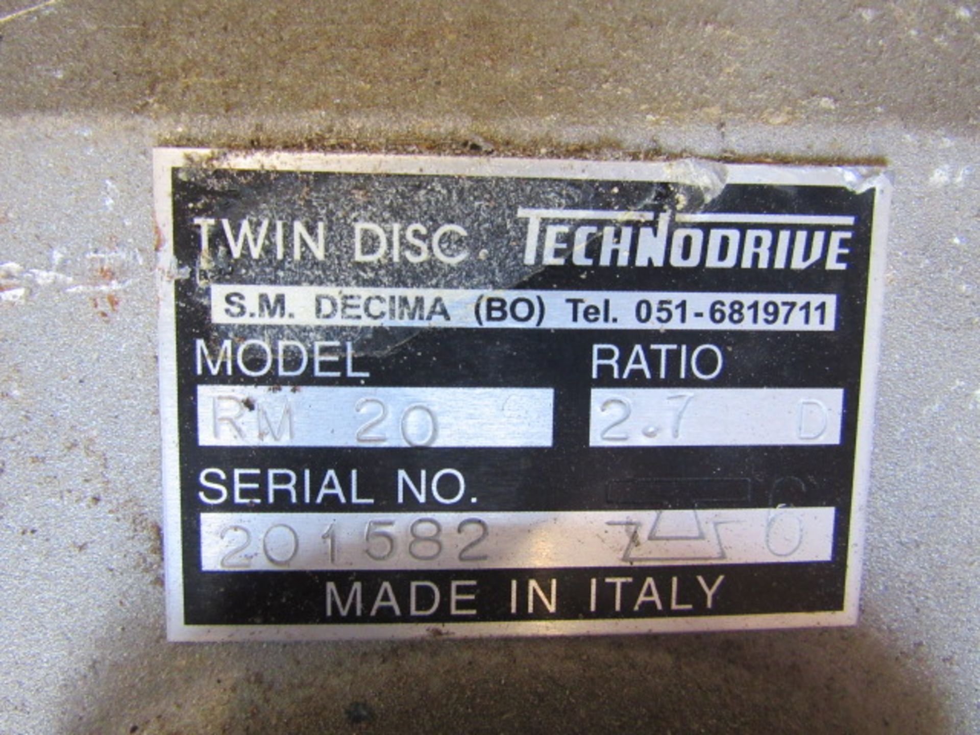 Technodrive Twin Disc RM20 Reduction Gear Boxes - Image 2 of 3