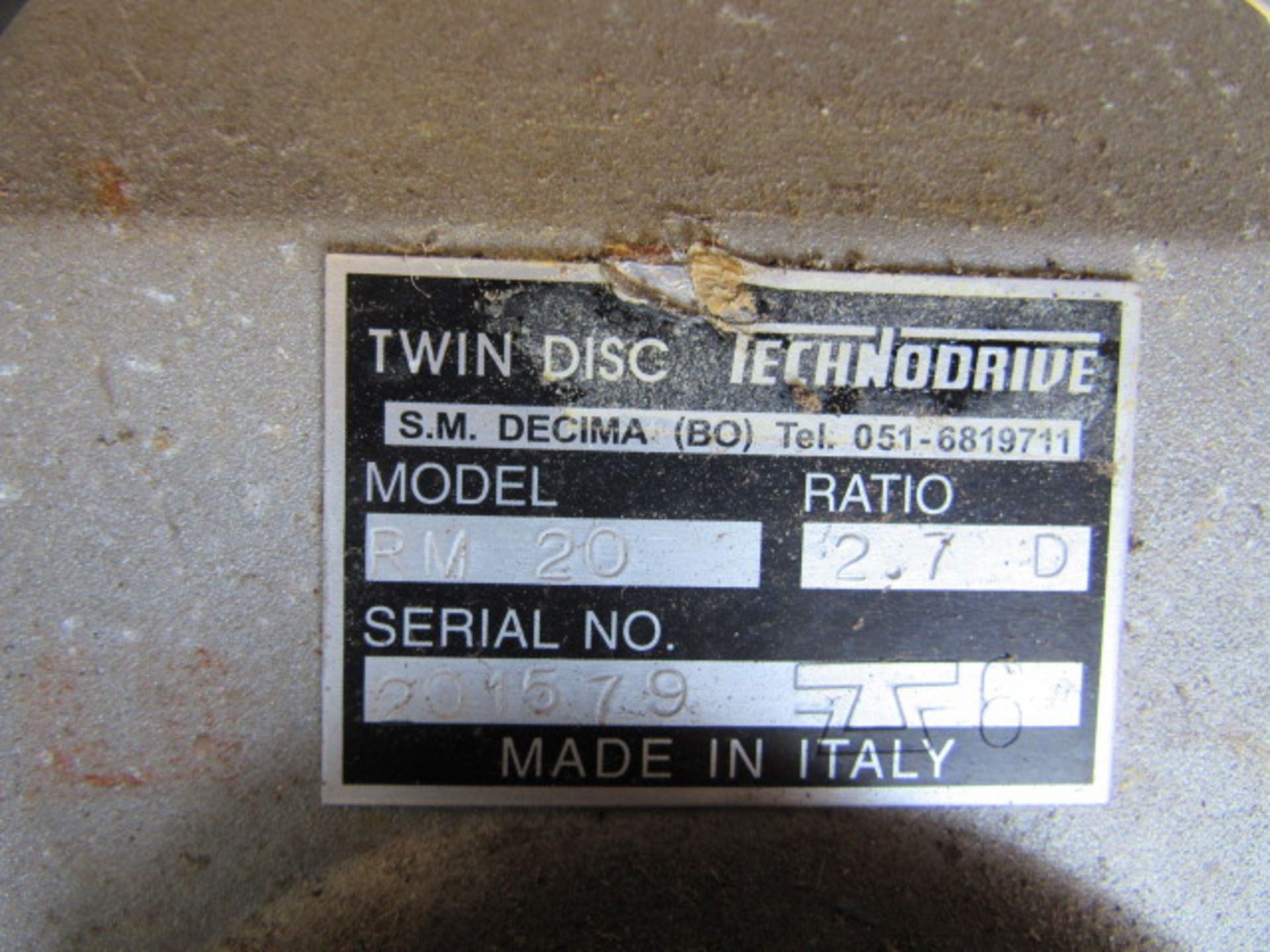 Technodrive Twin Disc RM20 Reduction Gear Boxes - Image 2 of 3
