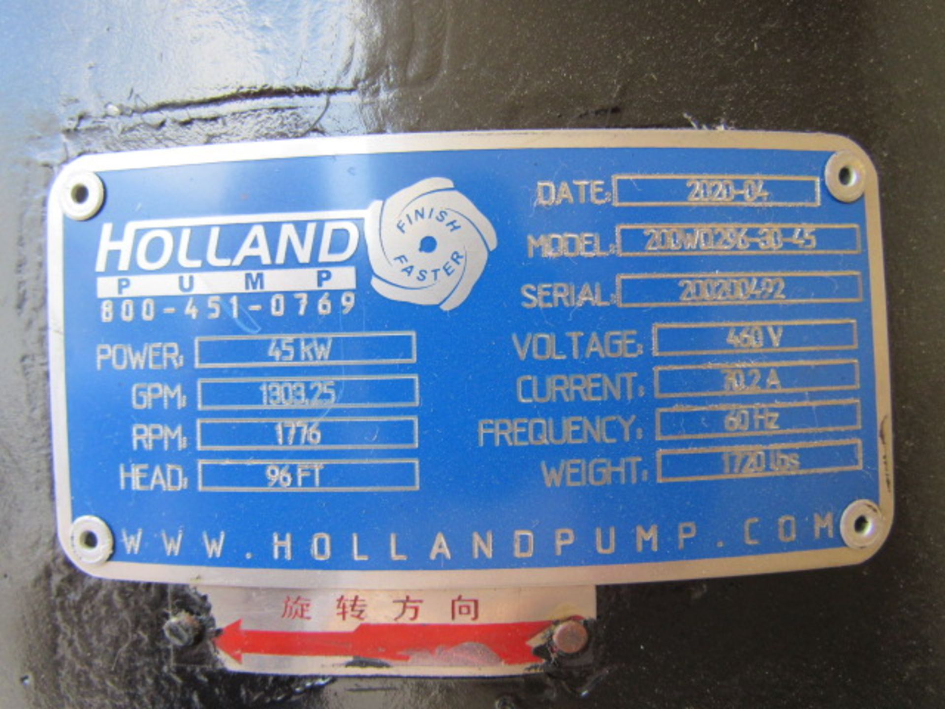 Holland 60 HP Diesel Submersible Pump - Image 7 of 7