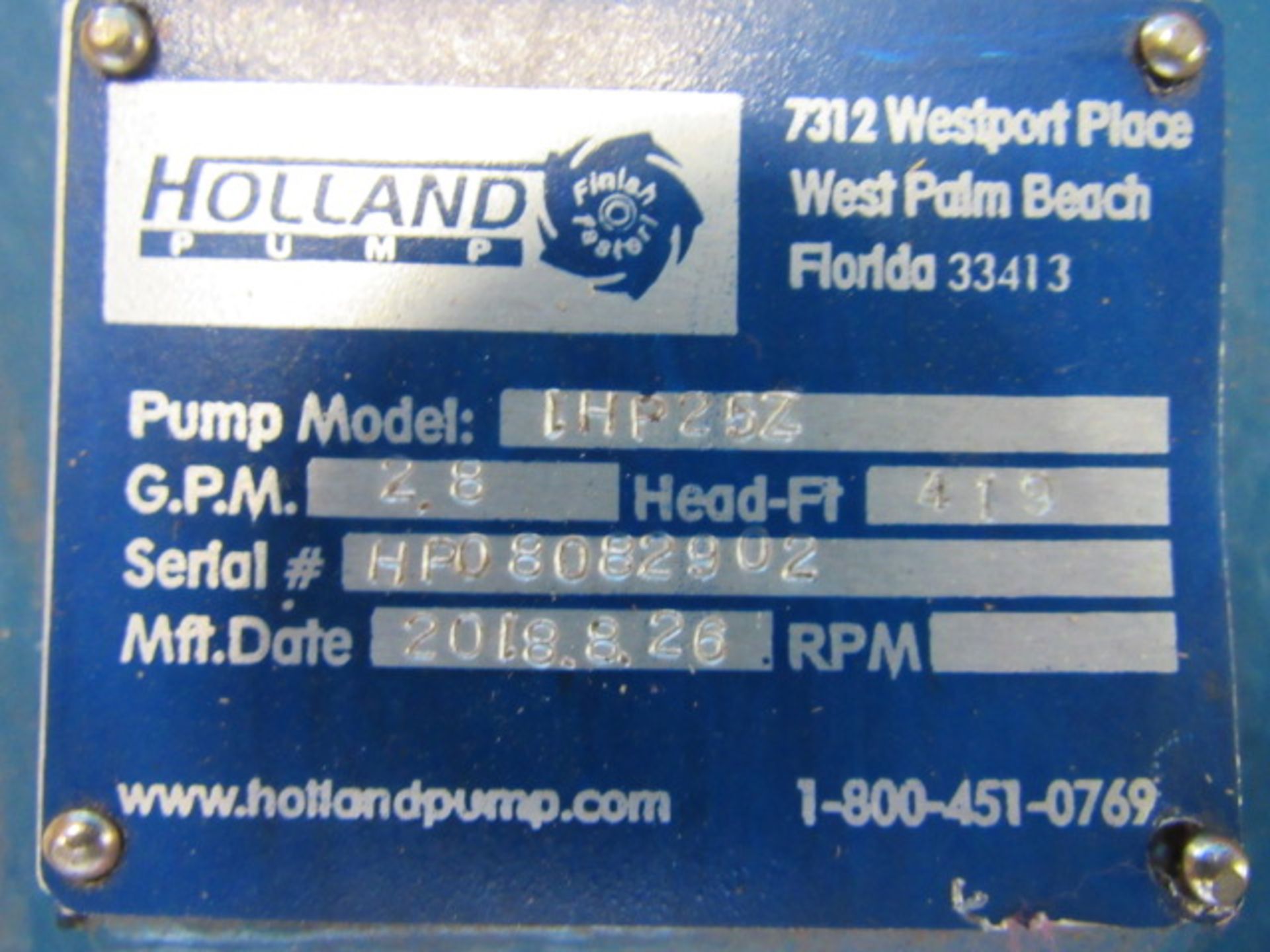 Holland 1HP25Z Diesel Hose Pump - Image 3 of 5