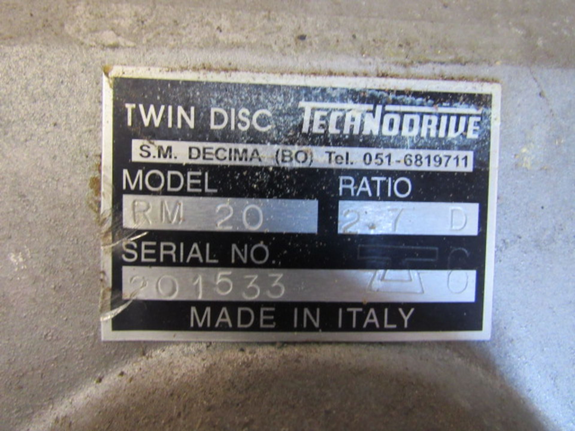 Technodrive Twin Disc RM20 Reduction Gear Boxes - Image 2 of 3