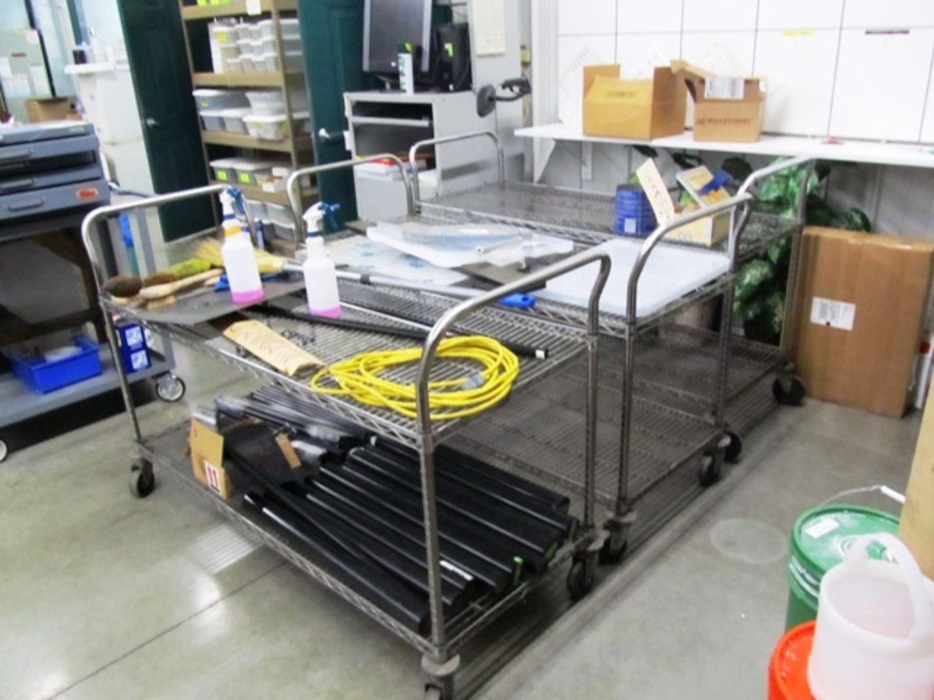 (2) Portable Shop Racks (no contents)