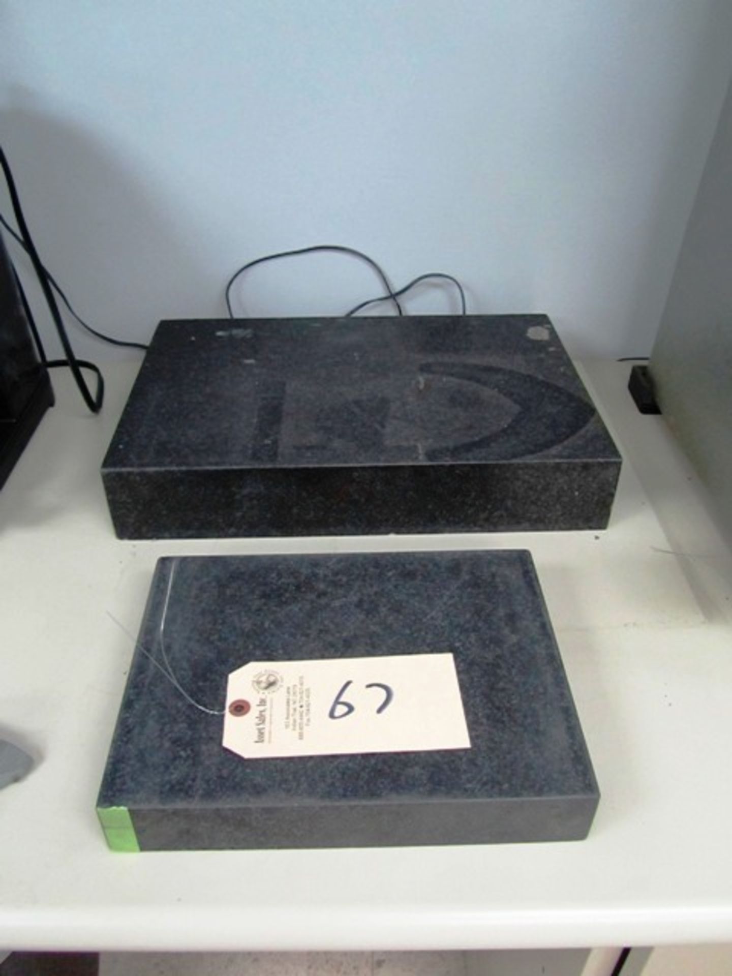 (1) 12'' x 18'' & (1) 9'' x 12'' Granite Surface Plates