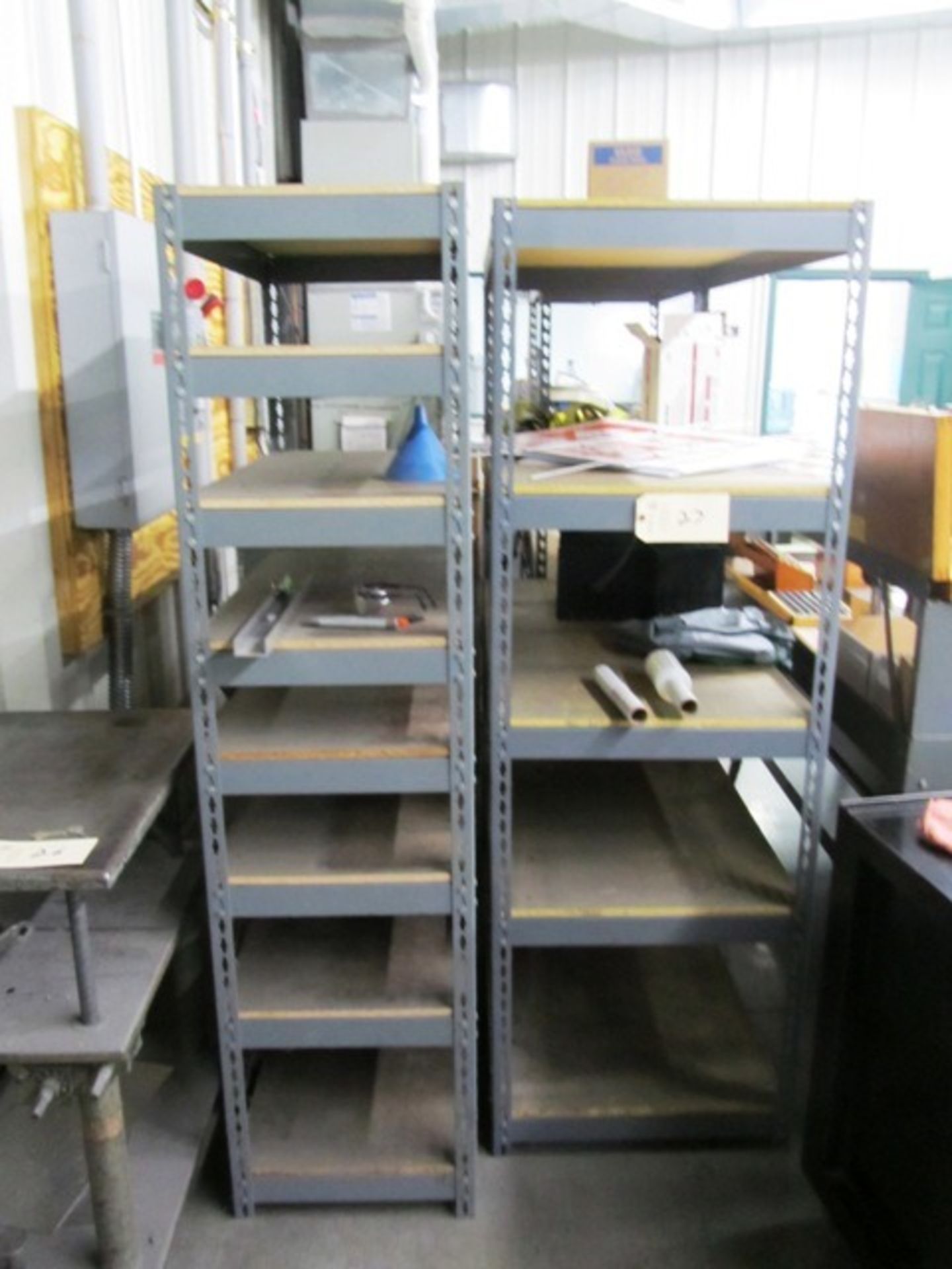 3 Sections of Shelving (no contents)