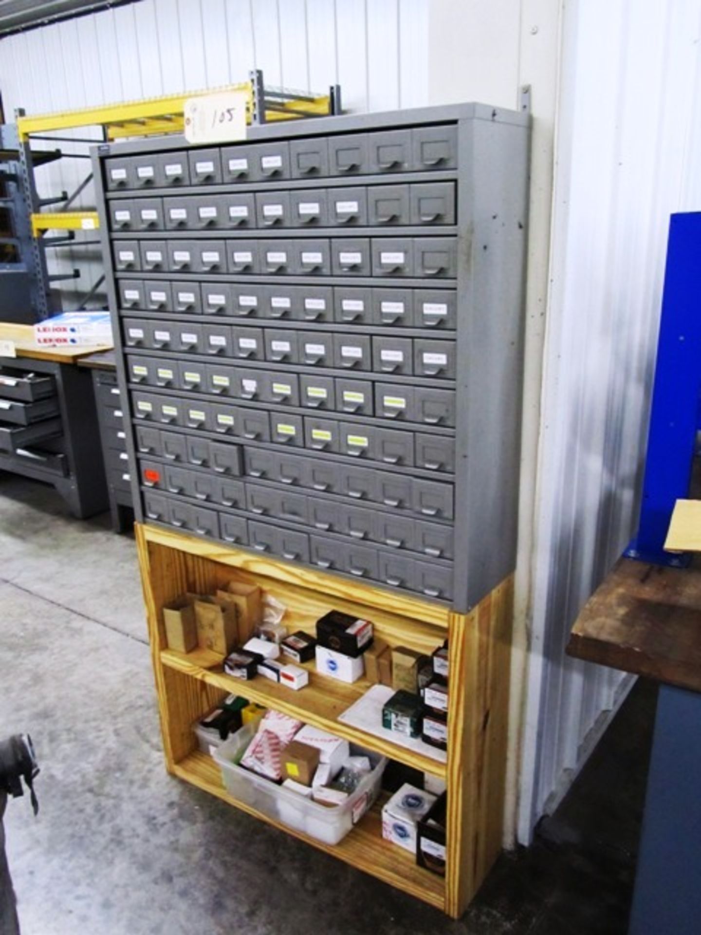 Global 100 Drawer Parts Cabinet with Hardware