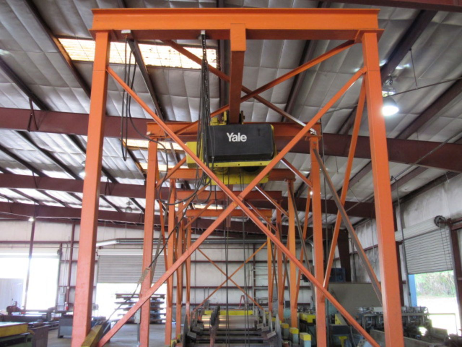 Yale Series 2000 10 Ton Freestanding Monorail Overhead Hoist System - Image 6 of 9