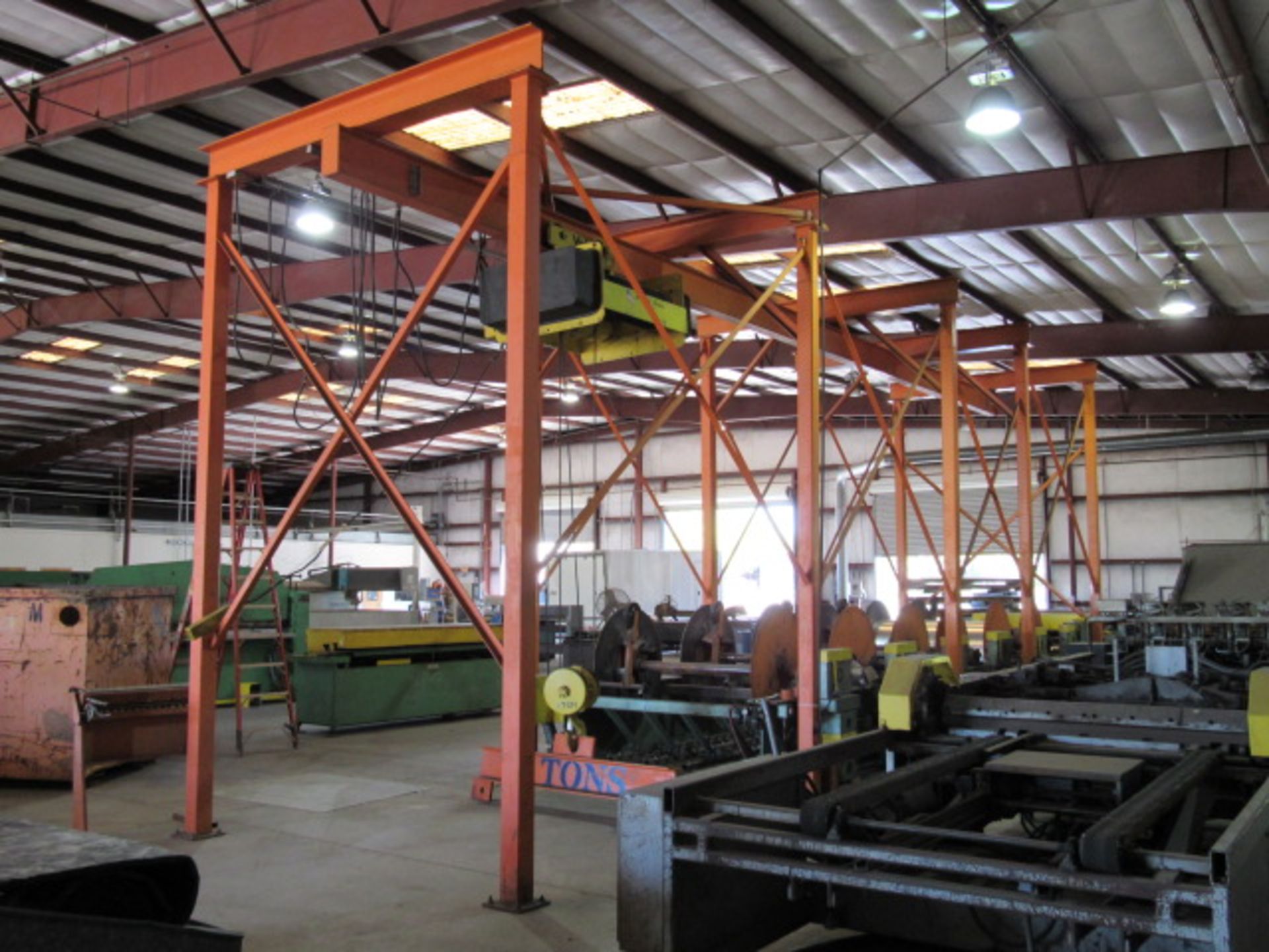 Yale Series 2000 10 Ton Freestanding Monorail Overhead Hoist System - Image 7 of 9