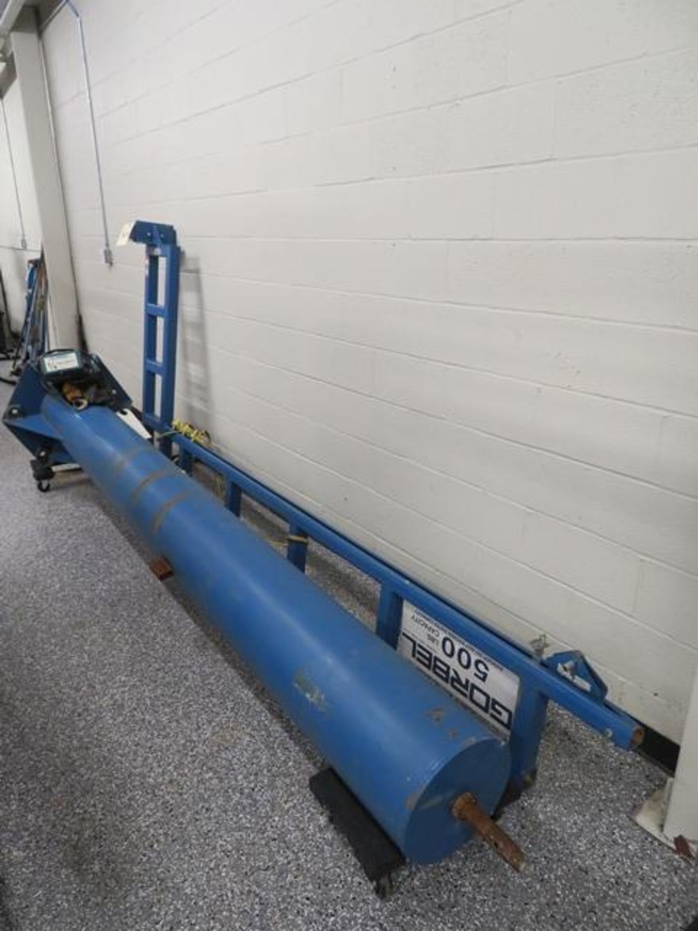 Gorbel 1/4 Ton Jib Crane (Disassembled) with 1/4 Ton Gorbel Electric Hoist, Pendant Control