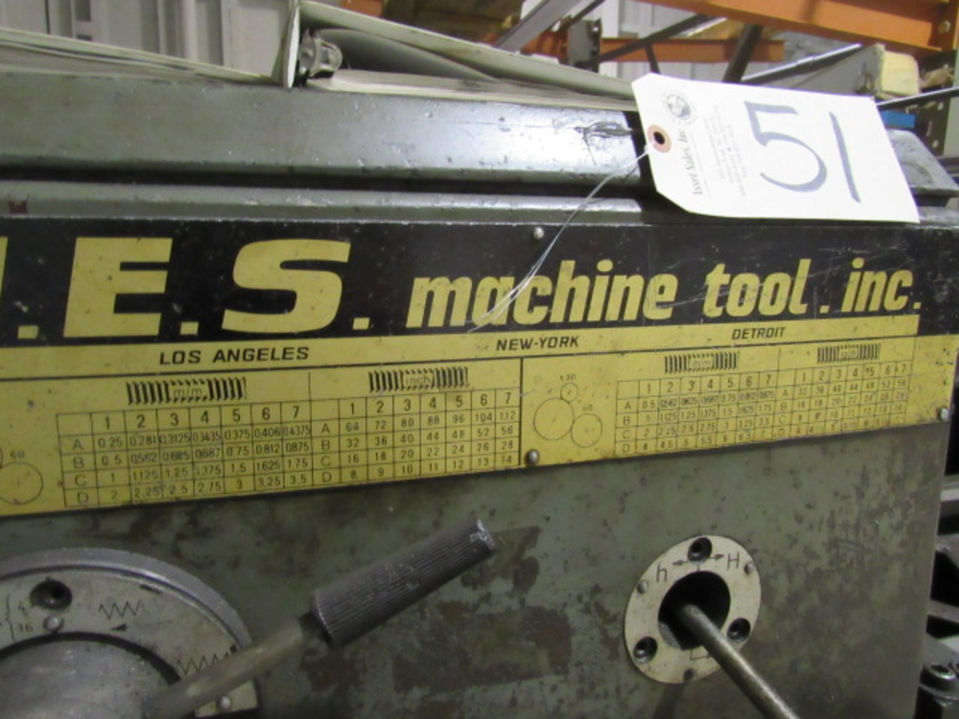 H.E.S. Machine Tool 20'' Type 550 Engine Lathe - Image 6 of 10