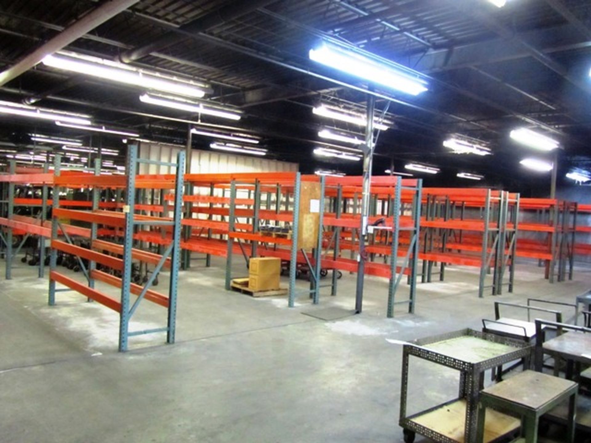 Approx 40 Sections of 2' x 9' Multi Tier Pallet Racking (no contents)