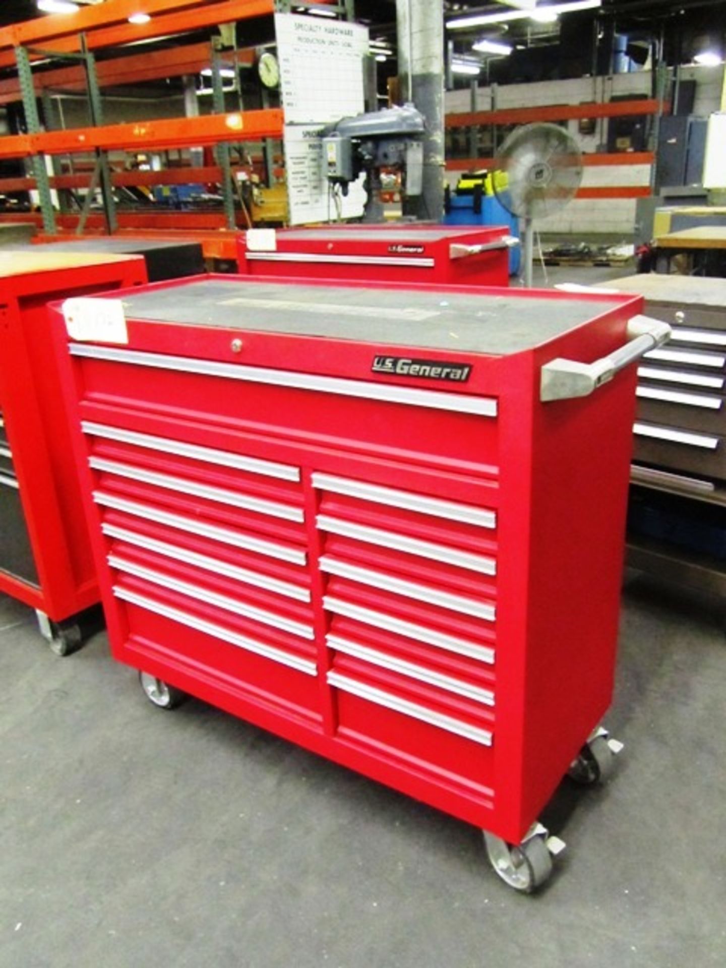 US General 13 Drawer Portable Toolbox