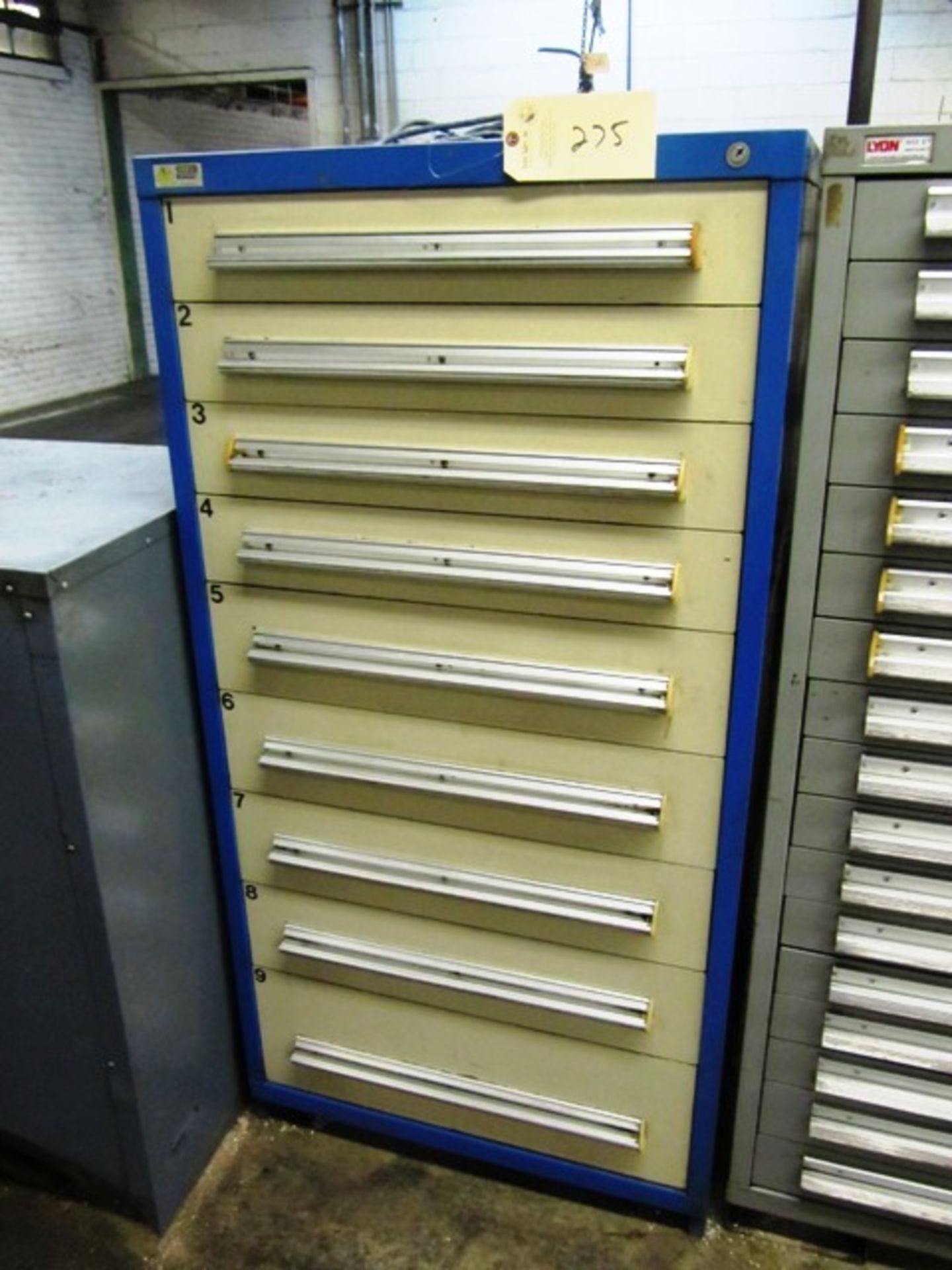 Stanley Vidmar 9 Drawer Tool Cabinet