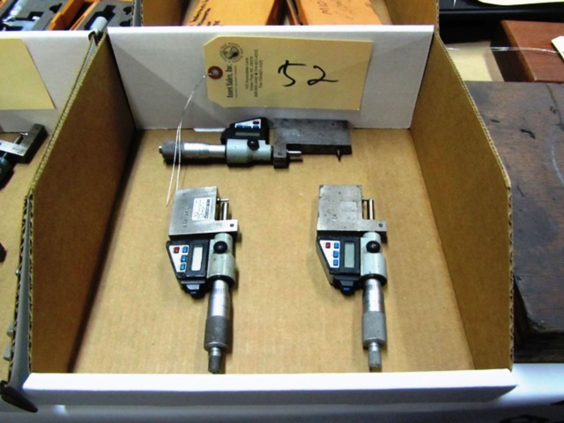 (3) Mitutoyo Digital Micrometers / Micrometer Heads