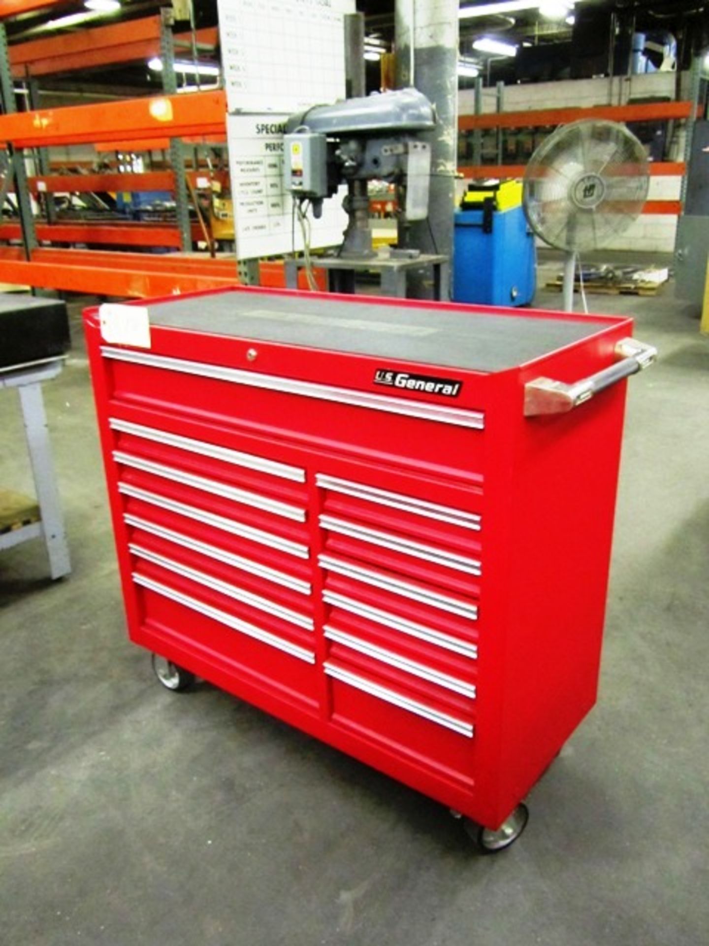 US General 13 Drawer Portable Toolbox