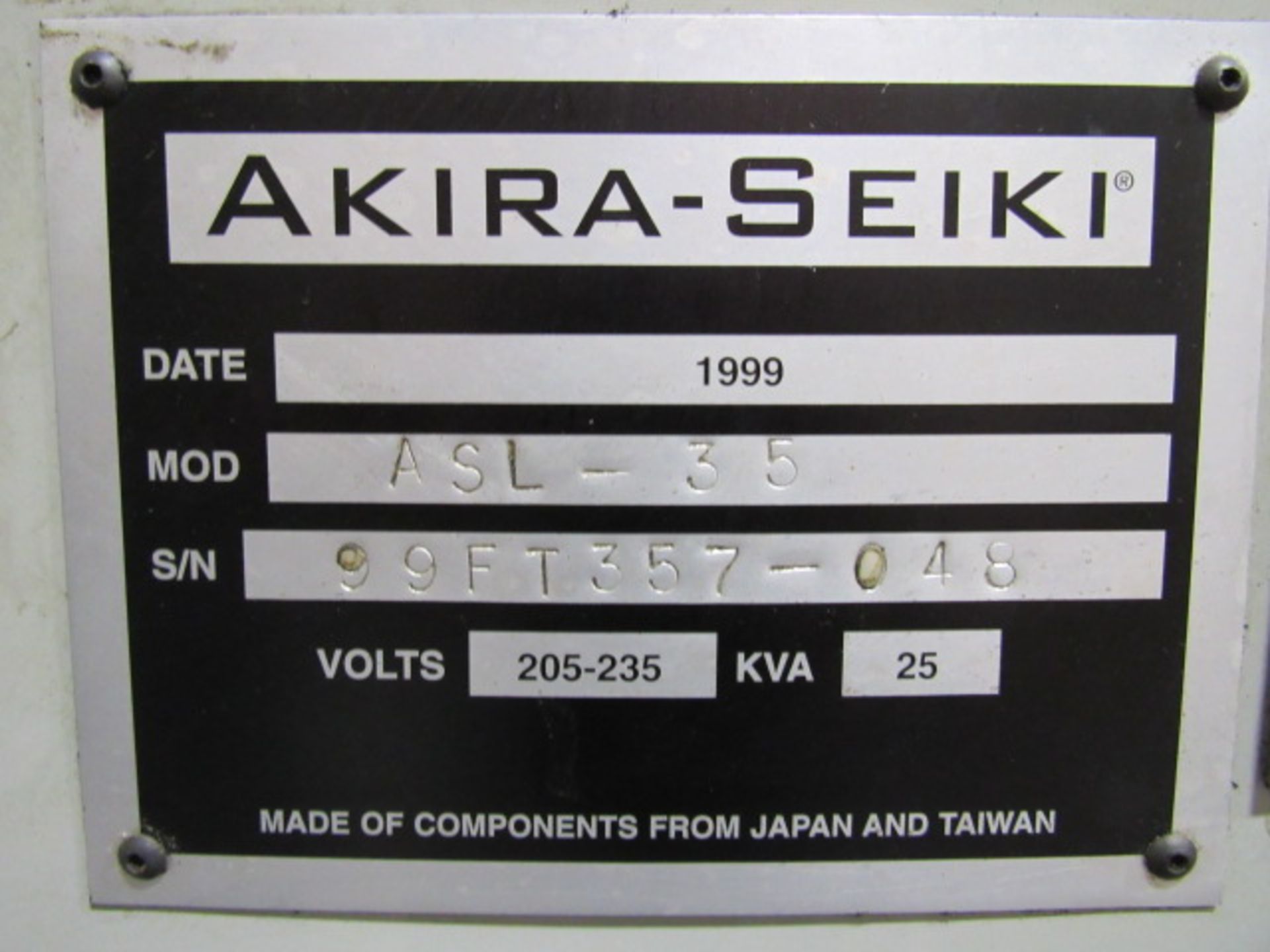 Akira Seiki ASL 35 CNC Turning Center - Image 9 of 9