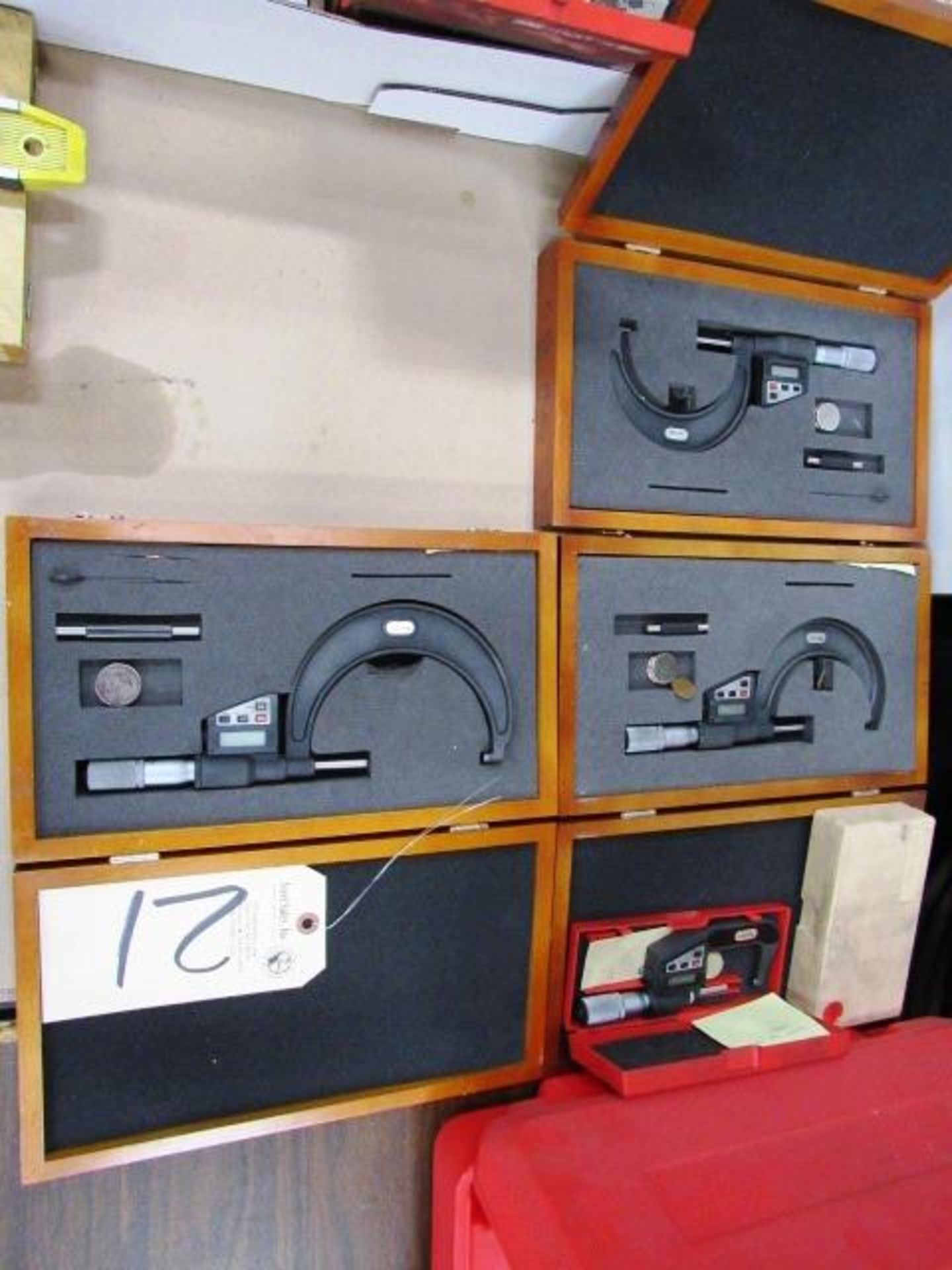 (4) Starrett Digital Micrometers