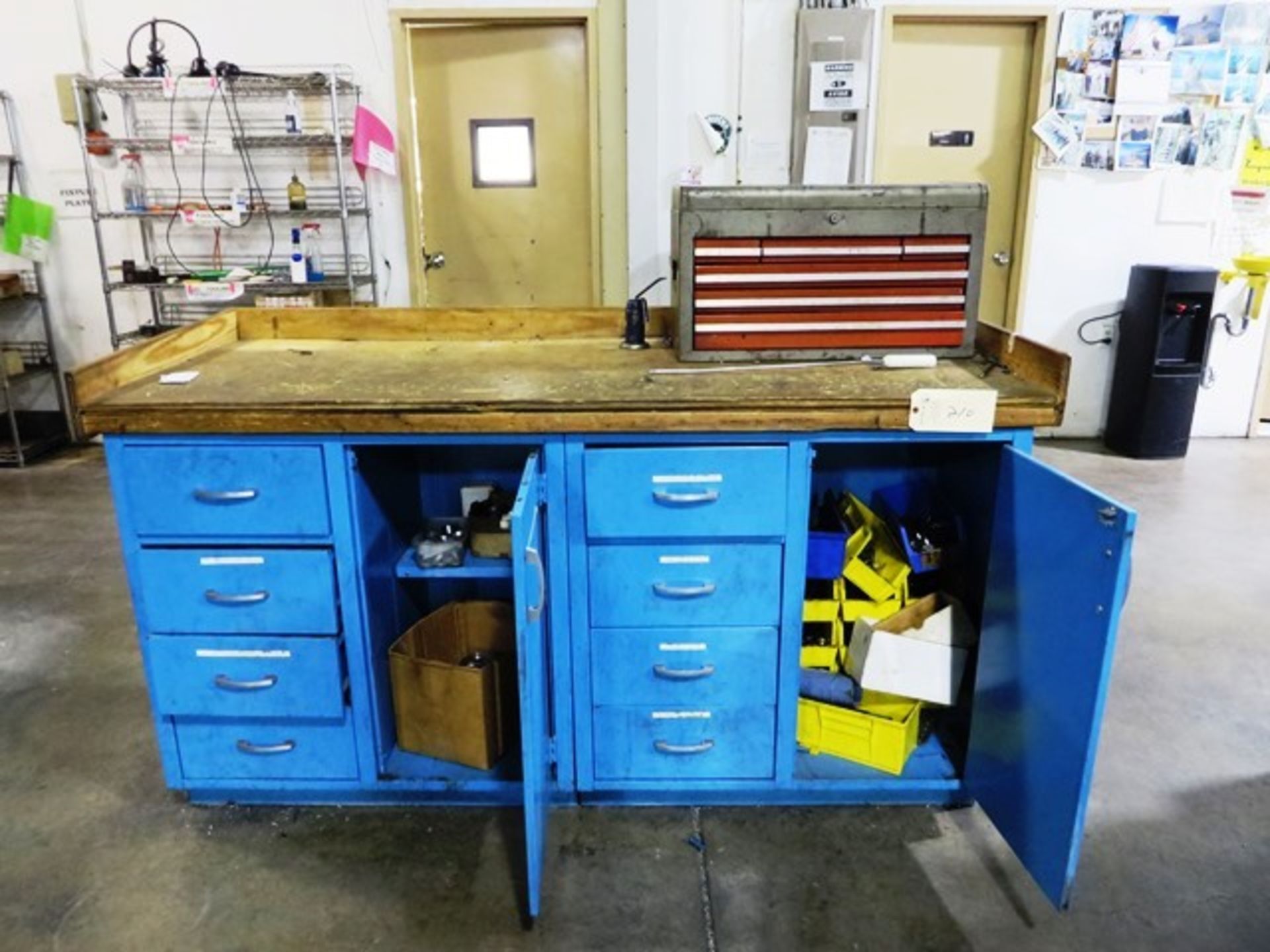 8 Drawer 2 Door Combination Workbench / Cabinet & Toolbox