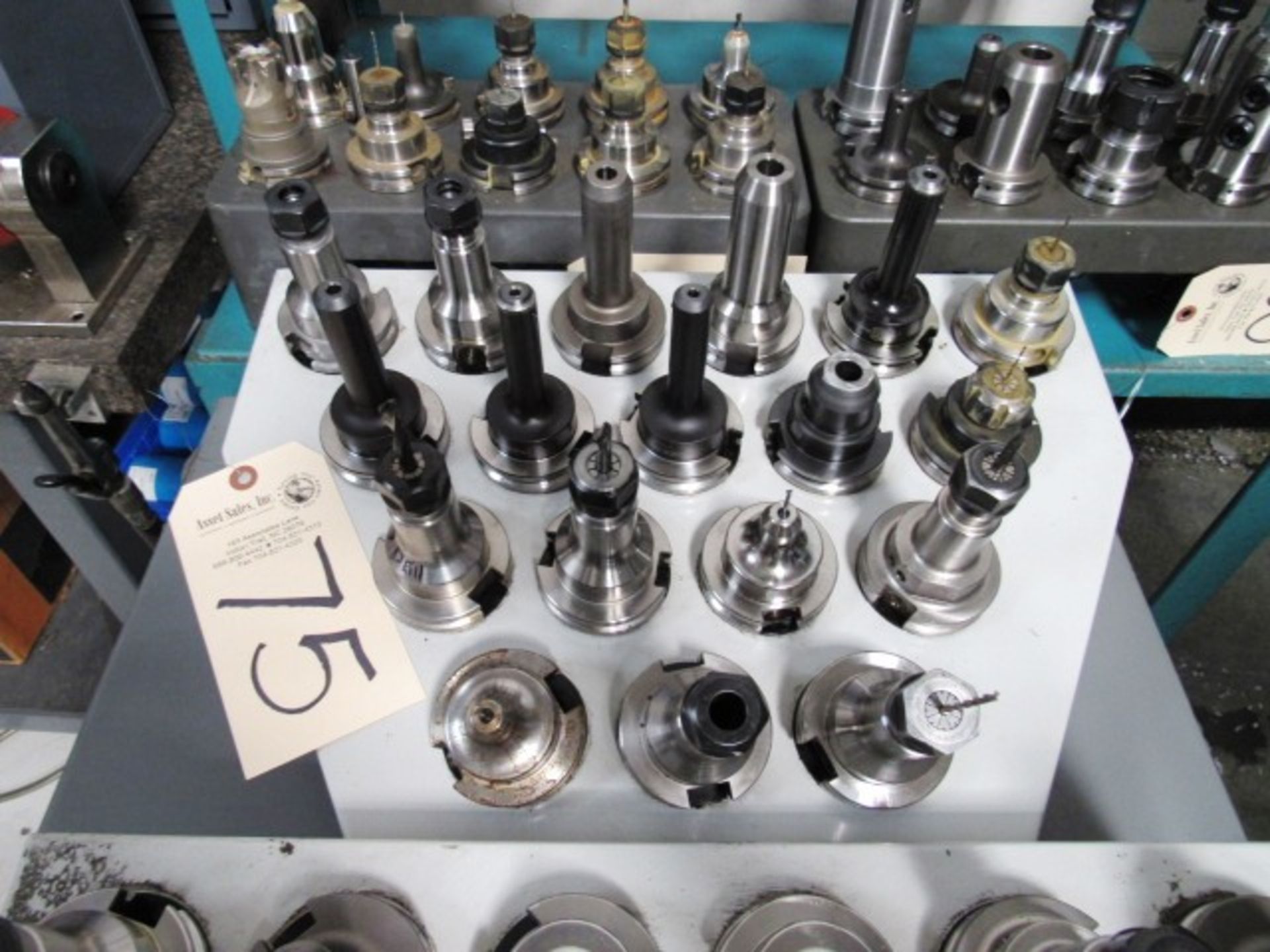 (18) 40 Taper Tool Holders & Haas Rack