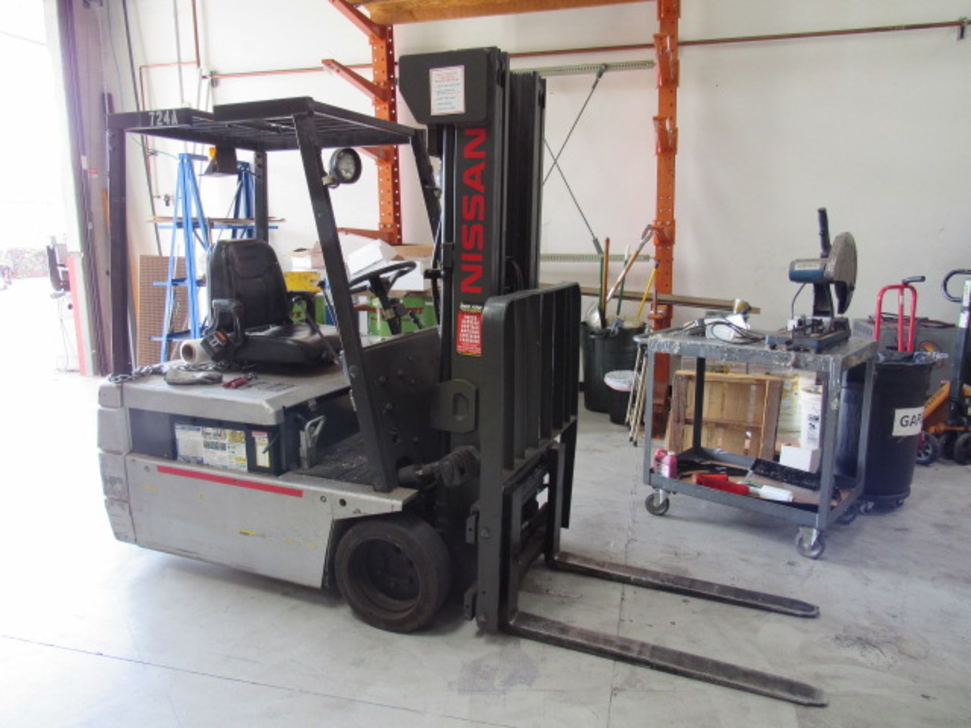 Nissan Model FB18MK-2 3,000lb Capacity Electric Forklift - Image 2 of 7