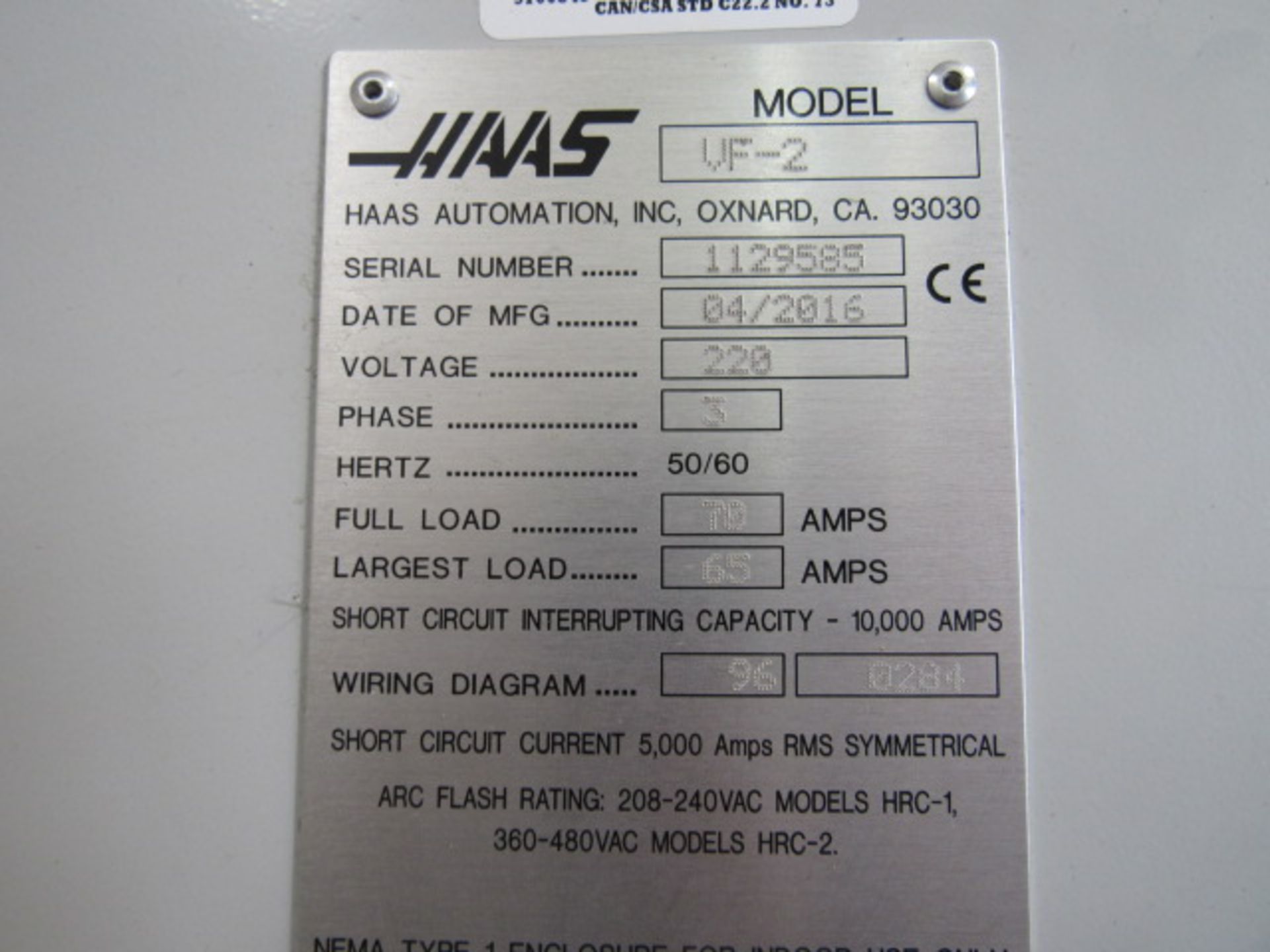 Haas VF2 CNC Vertical Machining Center - Image 9 of 9