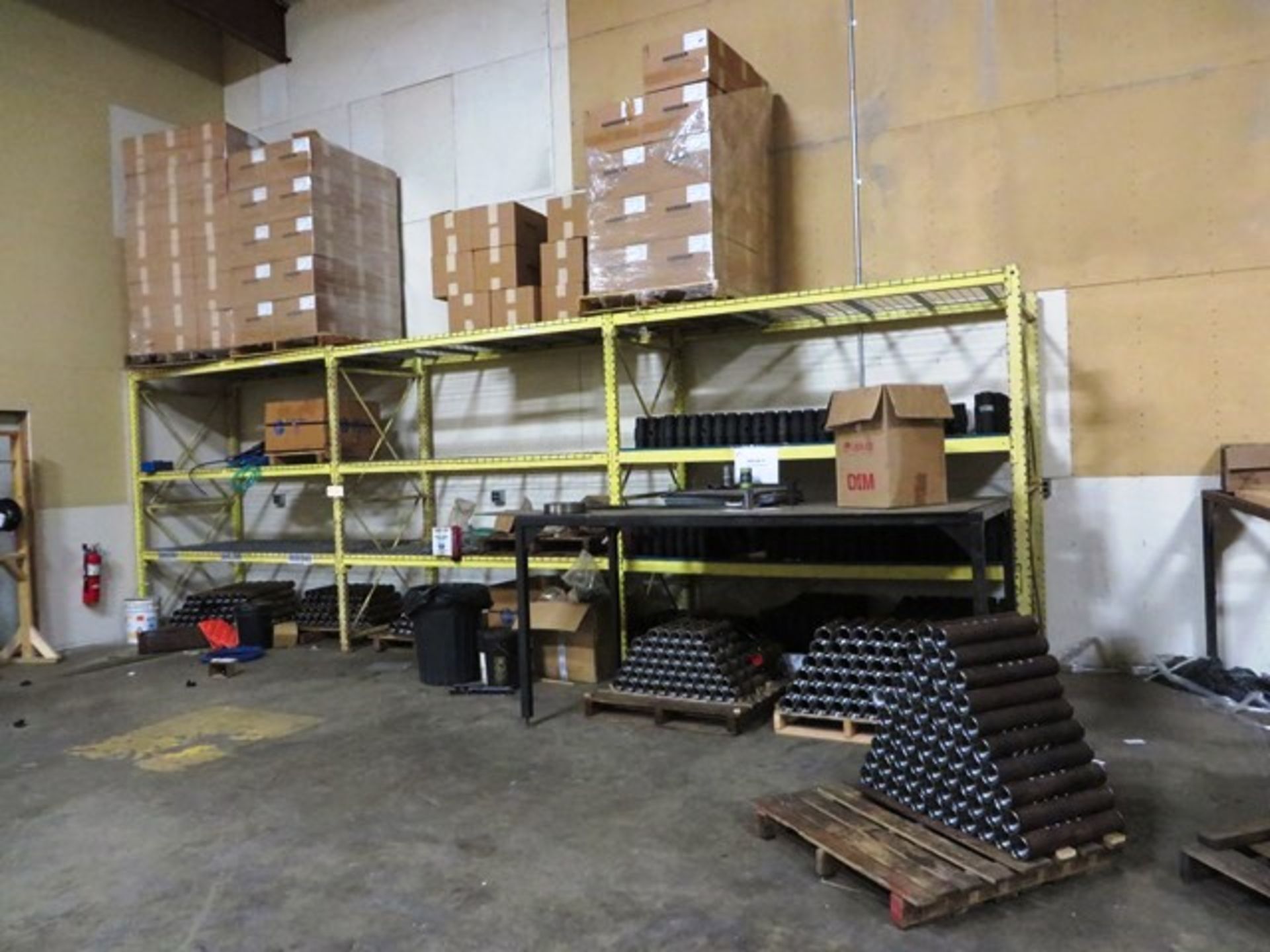 2 Sections of Pallet Racking with Contents