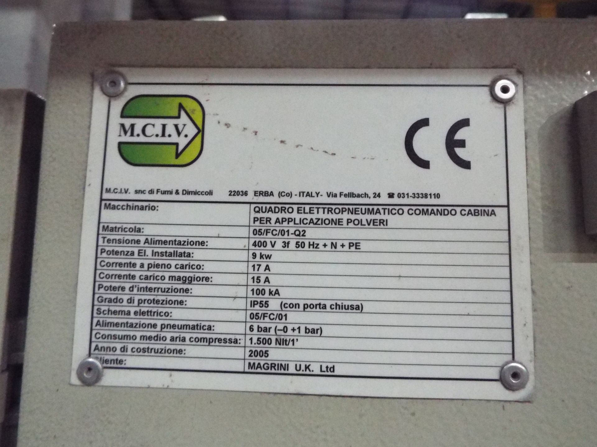 2 Skid Mounted Powder Coating Cabins/Booths & 2 Manual Powder Coating Cabins/Booths cw Support Eqpt - Image 20 of 68