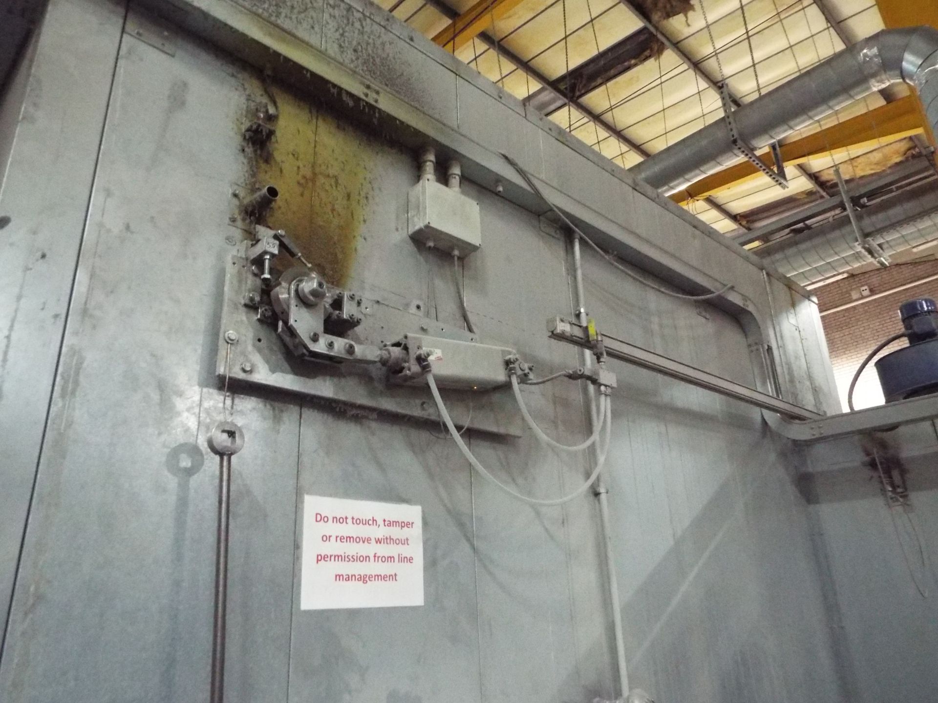 Shuttle Type Fan Assisted Curing Oven & Infeed/Outfeed Overhead Conveyor - Image 8 of 8