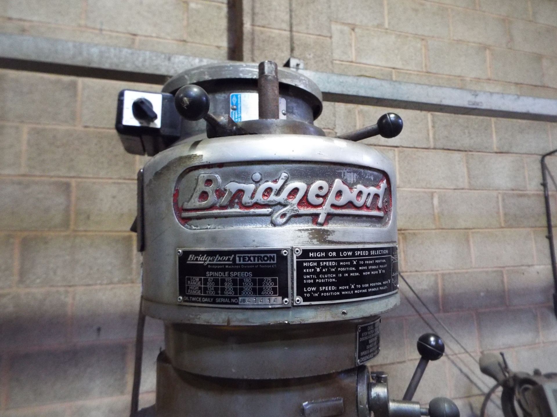 Bridgeport Milling Machine cw 2 Axis DRO - Image 5 of 11