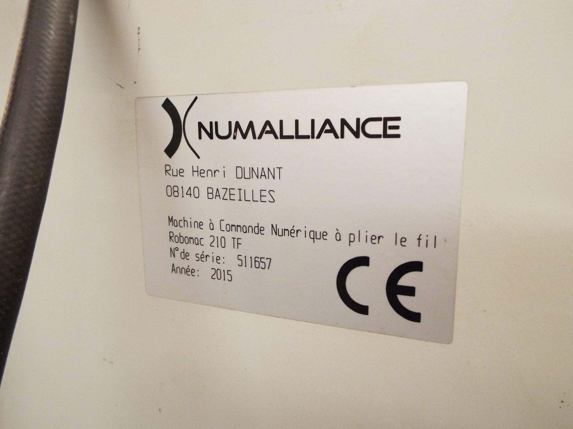 Numalliance Robomac 210TF CNC Wire Forming Machine cw Decoiling Station - Image 11 of 33