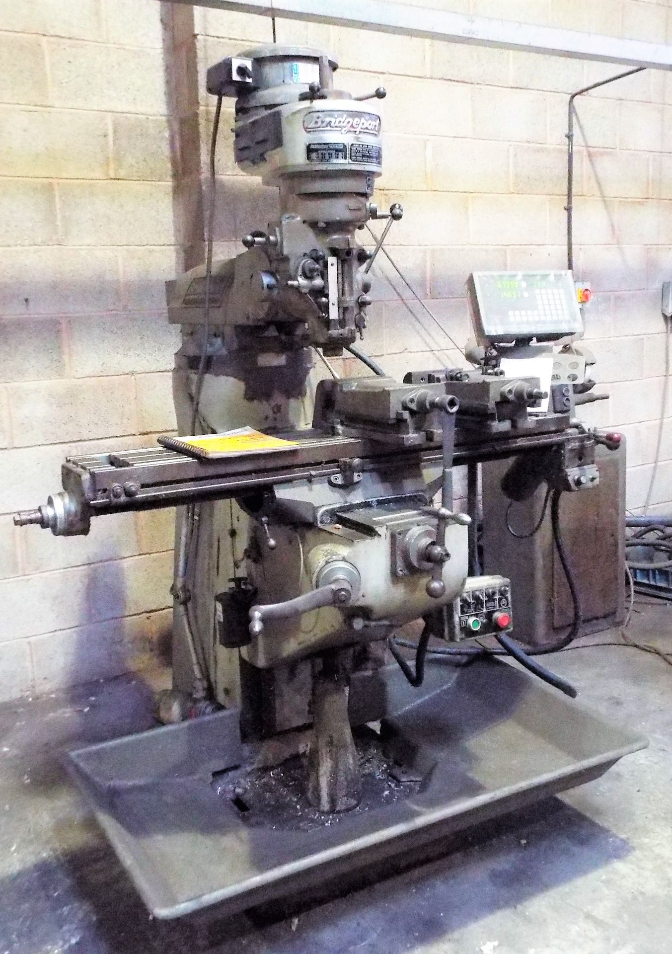 Bridgeport Milling Machine cw 2 Axis DRO