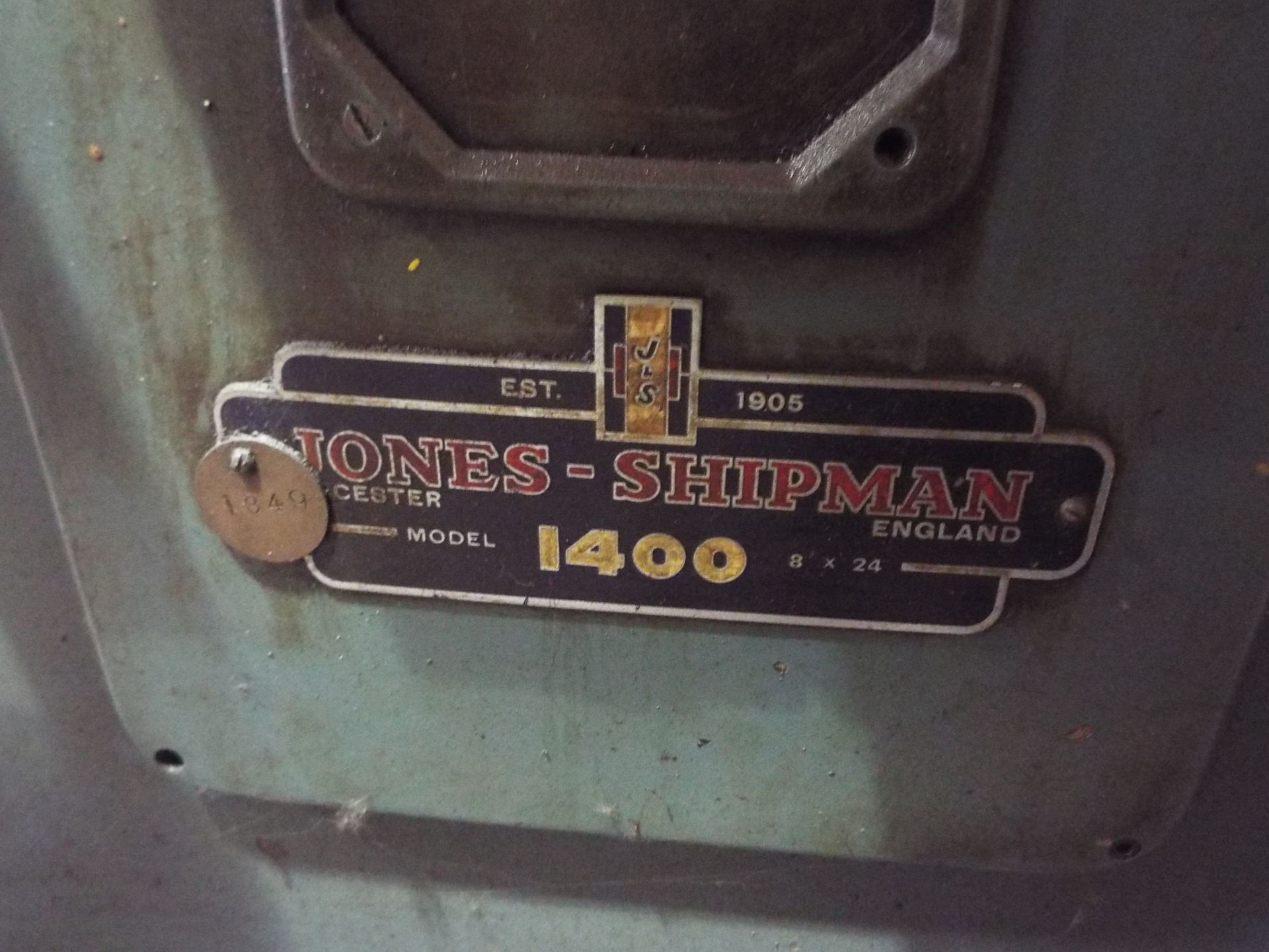 Jones & Shipman 1400 Horizontal Surface Grinder (No Magnetic Bed) - Image 2 of 5