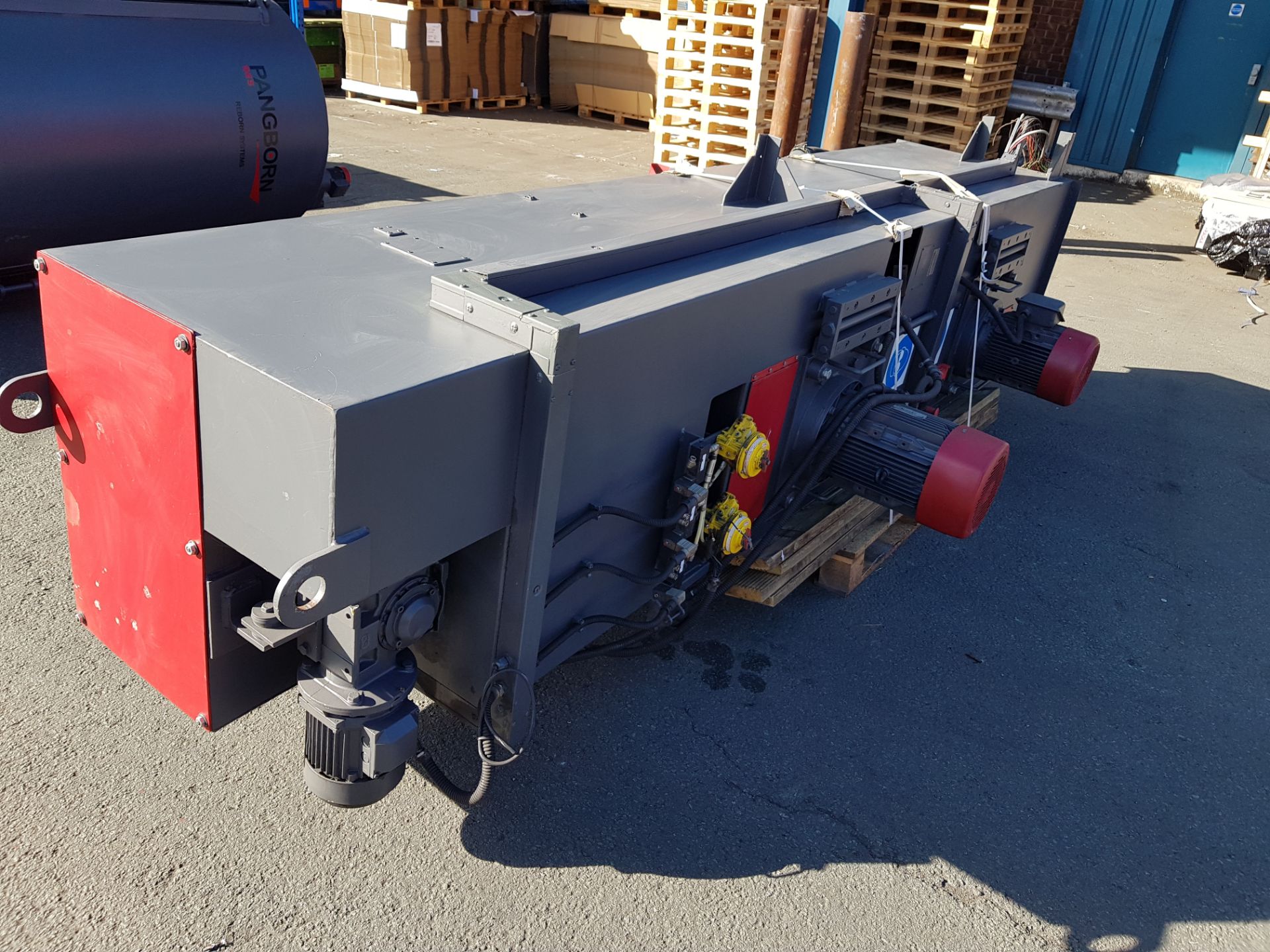 Pangborn/SES "Reborn" Hook Spin Shotblasting Machine cw Reverse Jet Dust Extractor and Steelwork - Image 8 of 65