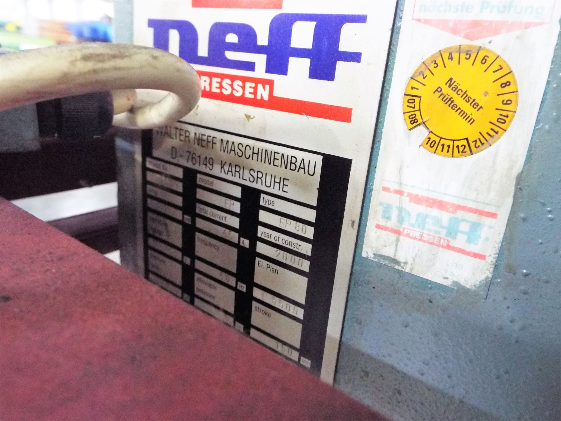 Walter Neff EP80 - 80 Tonne Hydraulic Press - Image 4 of 25