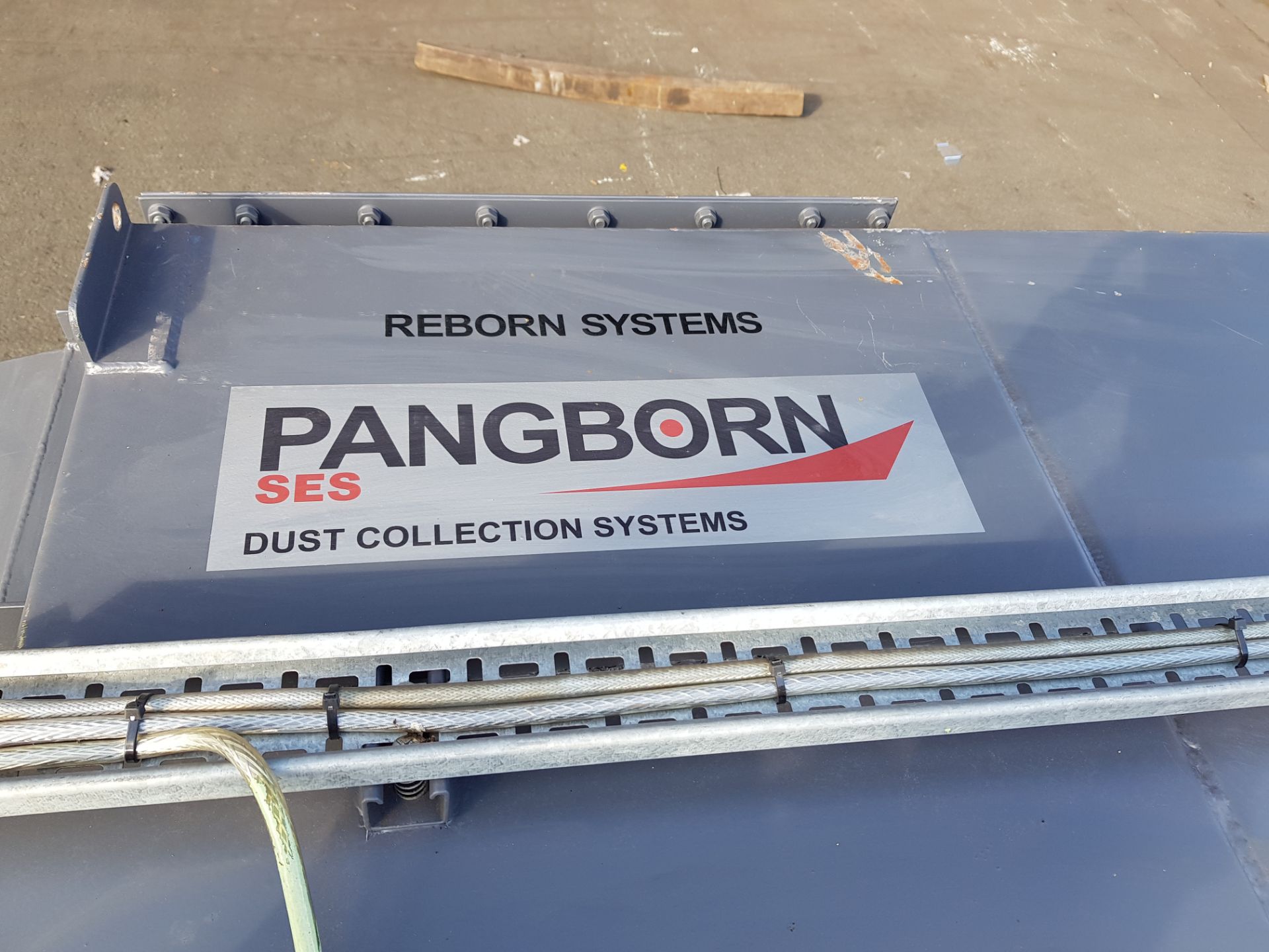 Pangborn/SES "Reborn" Hook Spin Shotblasting Machine cw Reverse Jet Dust Extractor and Steelwork - Image 32 of 65