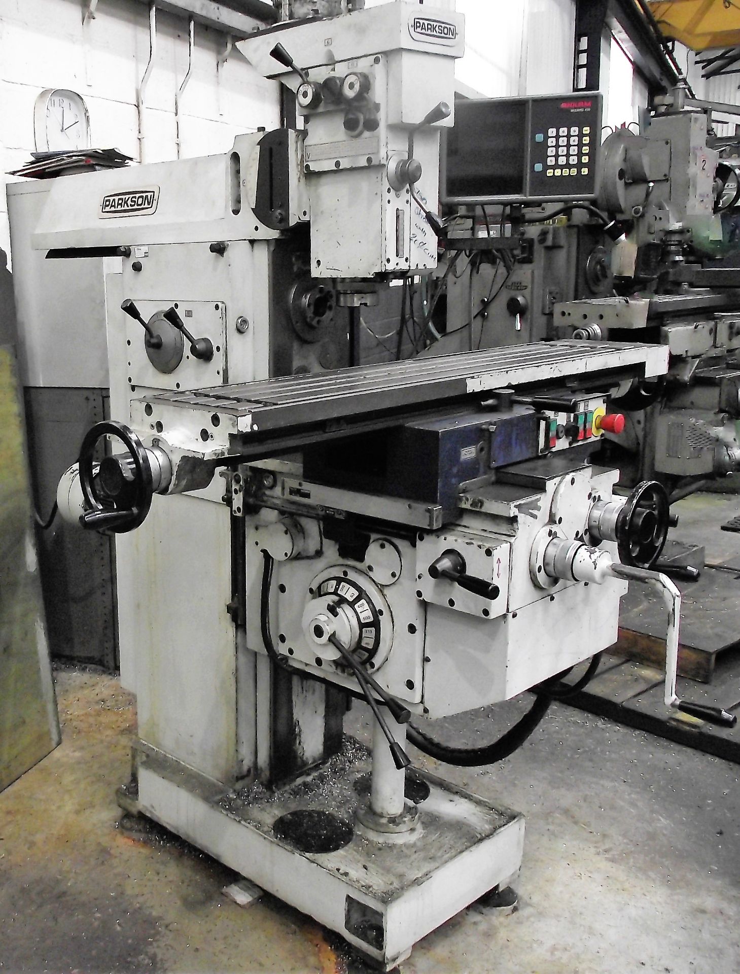 Parkson Milling Machine cw Anilam Wizard 2 Axis DRO