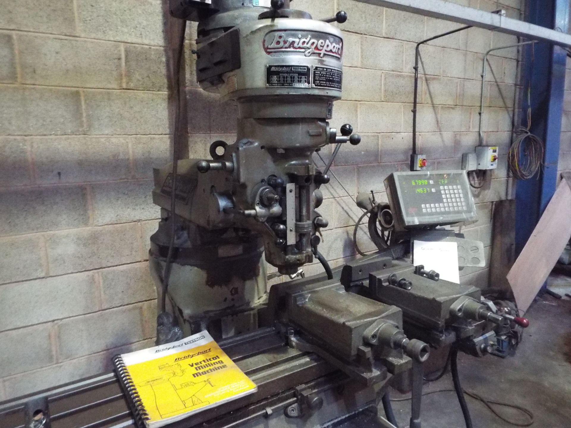 Bridgeport Milling Machine cw 2 Axis DRO - Image 2 of 12