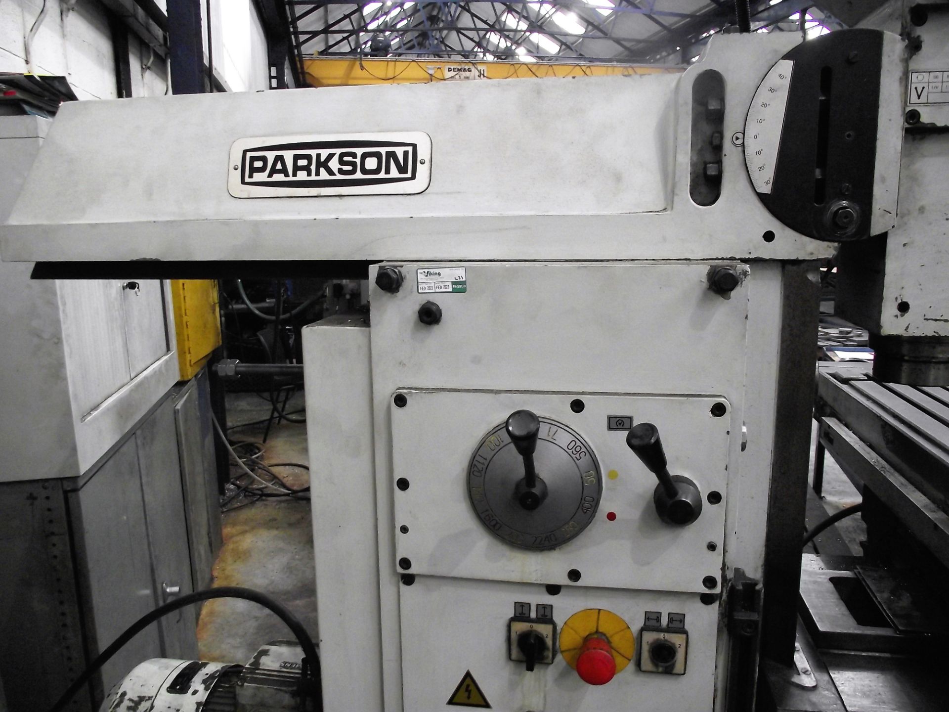 Parkson Milling Machine cw Anilam Wizard 2 Axis DRO - Image 12 of 23