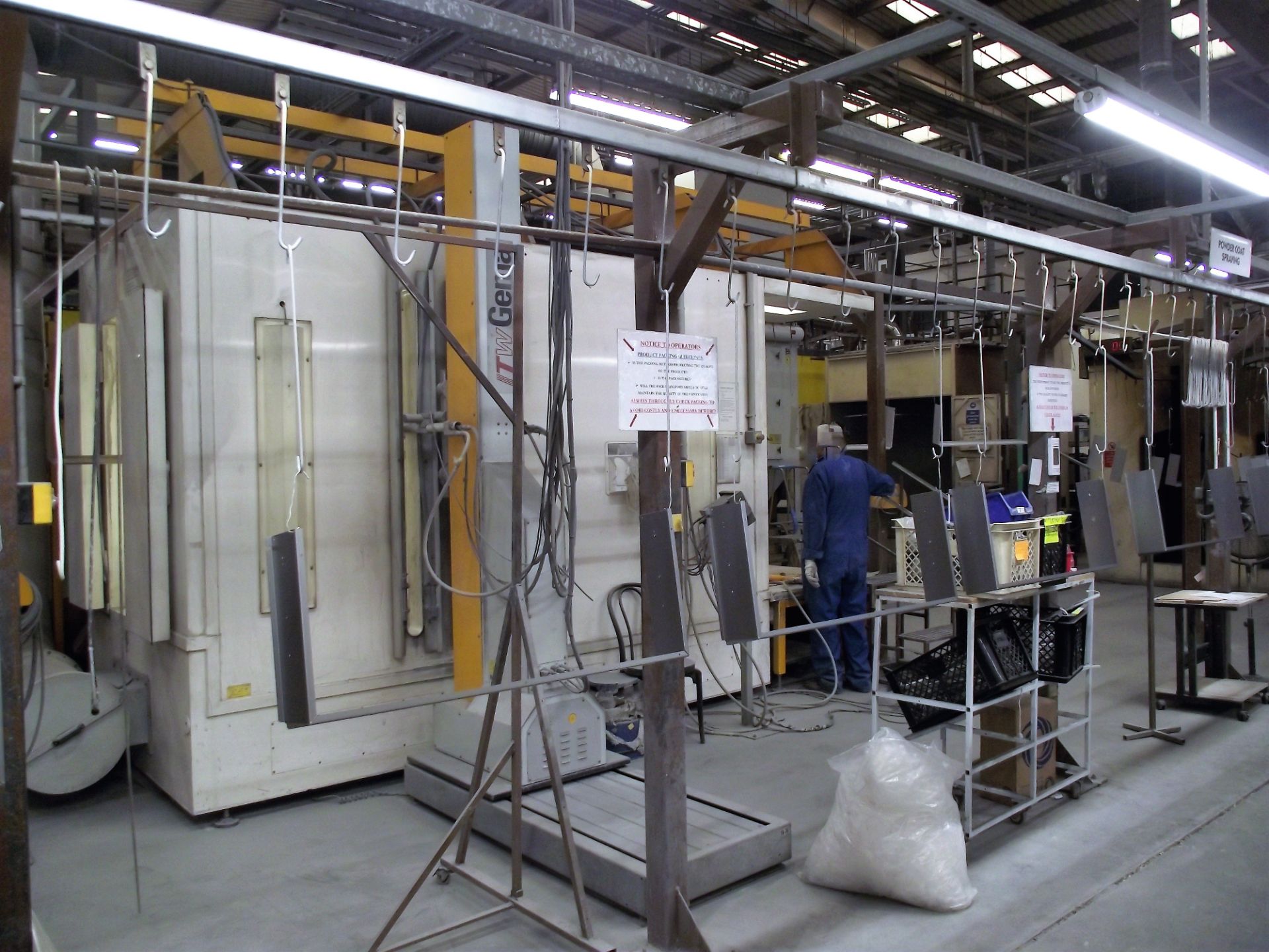 Fully Automated Powder Coating Line cw On Line Chemical "Wet" Pre-treatment Facility.