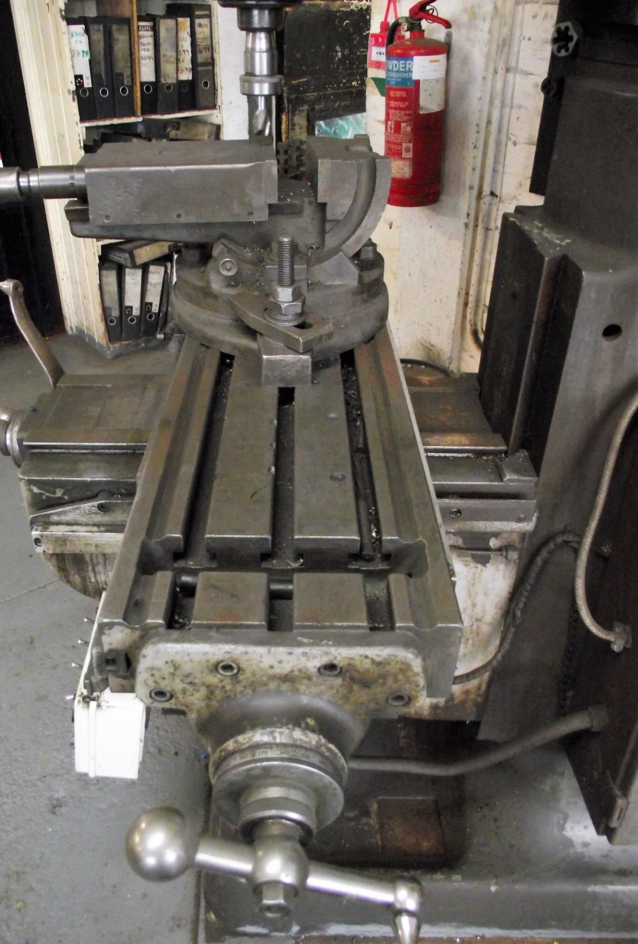 Bridgeport Milling Machine cw 2 Axis DRO,Vice & Base Plate - Image 10 of 11