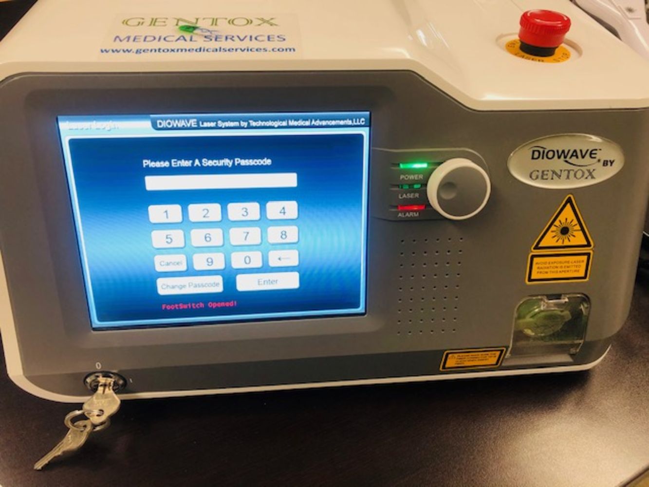 Gentox Diowave 60-Watt Laser System